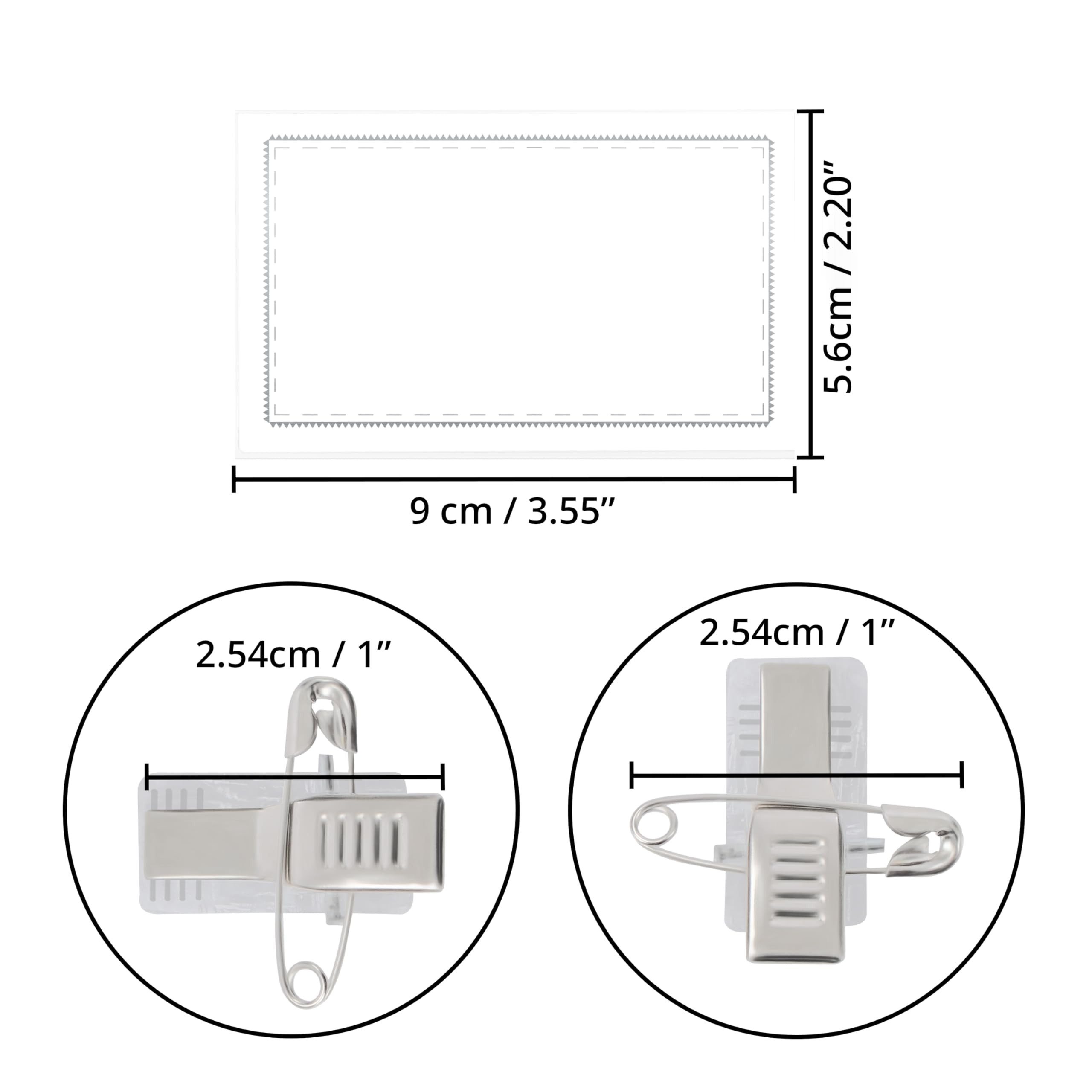 Belle Vous Schlüsselanhänger Namensschilder Befestigung (50er Set) 9x6cm PV günstig online kaufen
