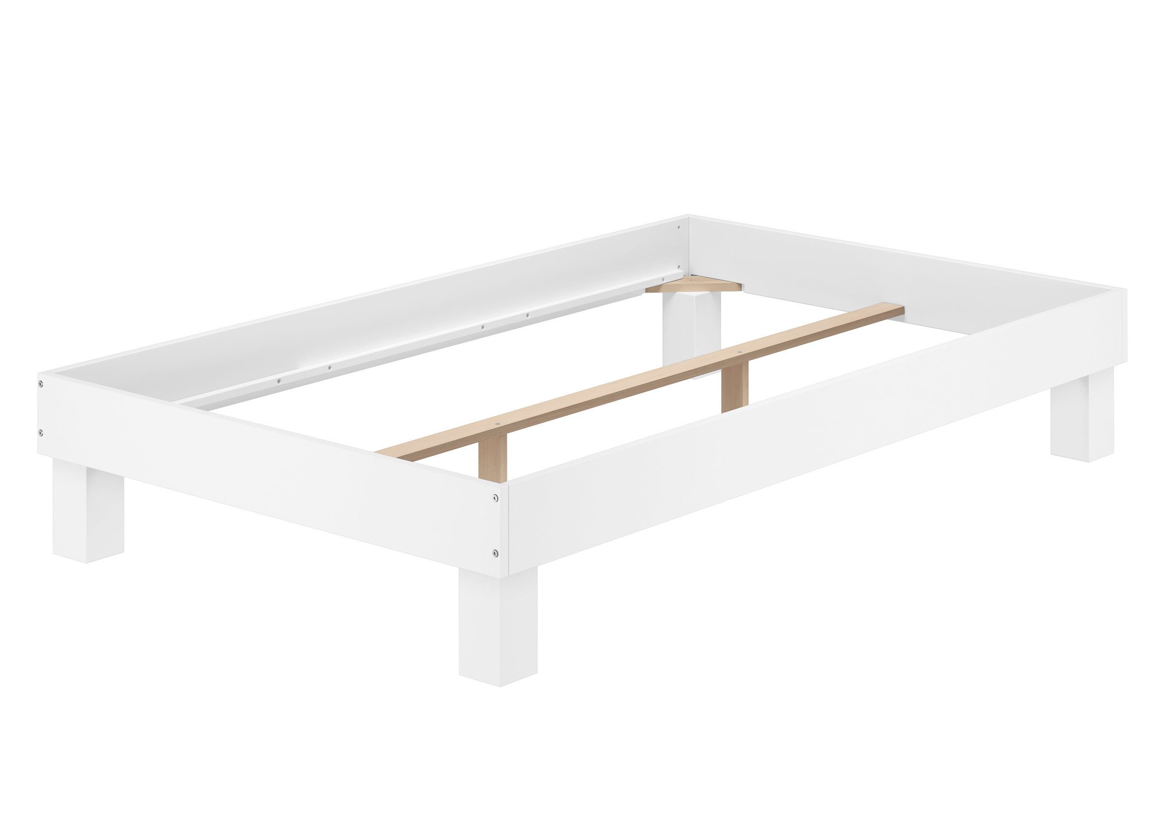 ERST-HOLZ Bett Hohes Einzelbett Gästebett Buche günstig online kaufen