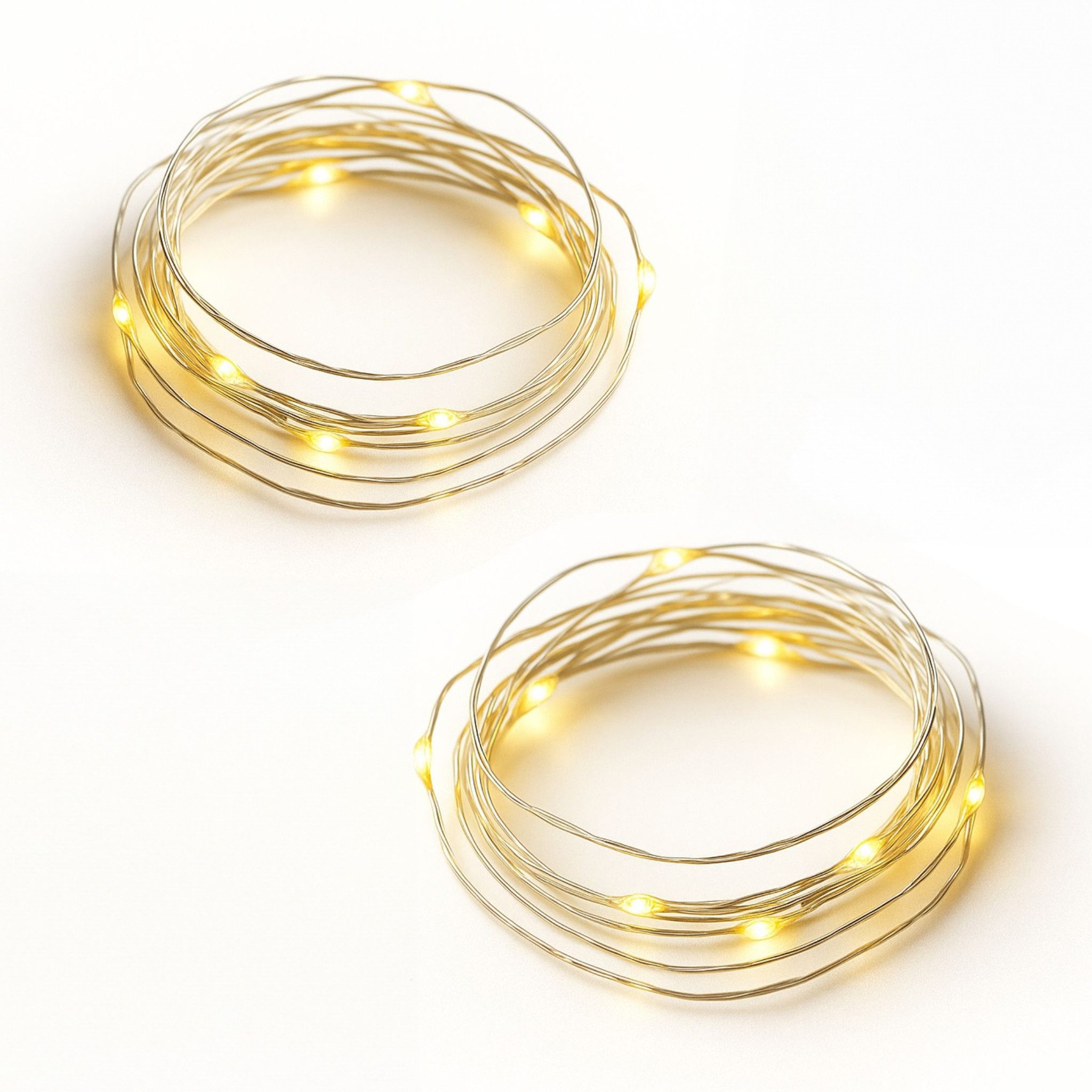 matches21 HOME & HOBBY LED-Lichterkette Mini Lichterkette 1 m, 20 LED Timer günstig online kaufen