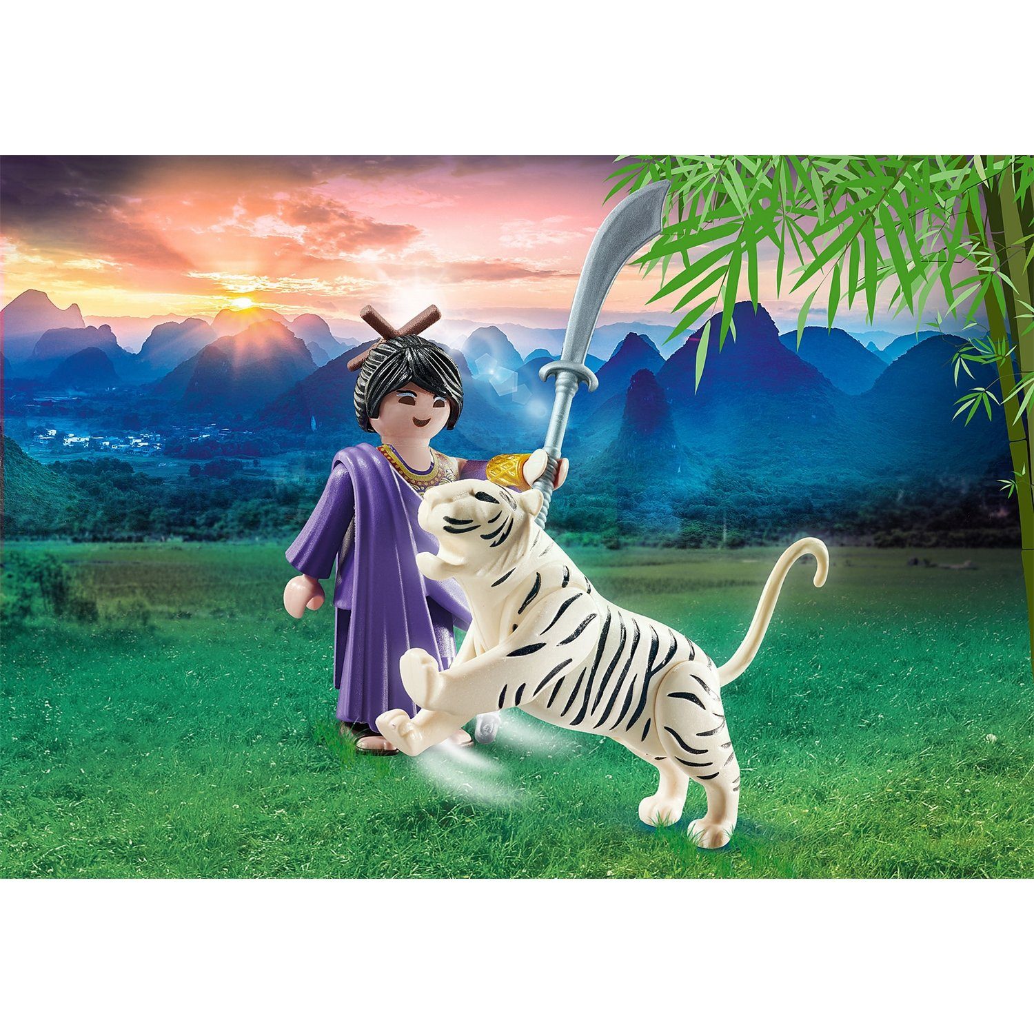 Playmobil® 70382 Asiakämpferin mit Tiger Konstruktions-Spielset