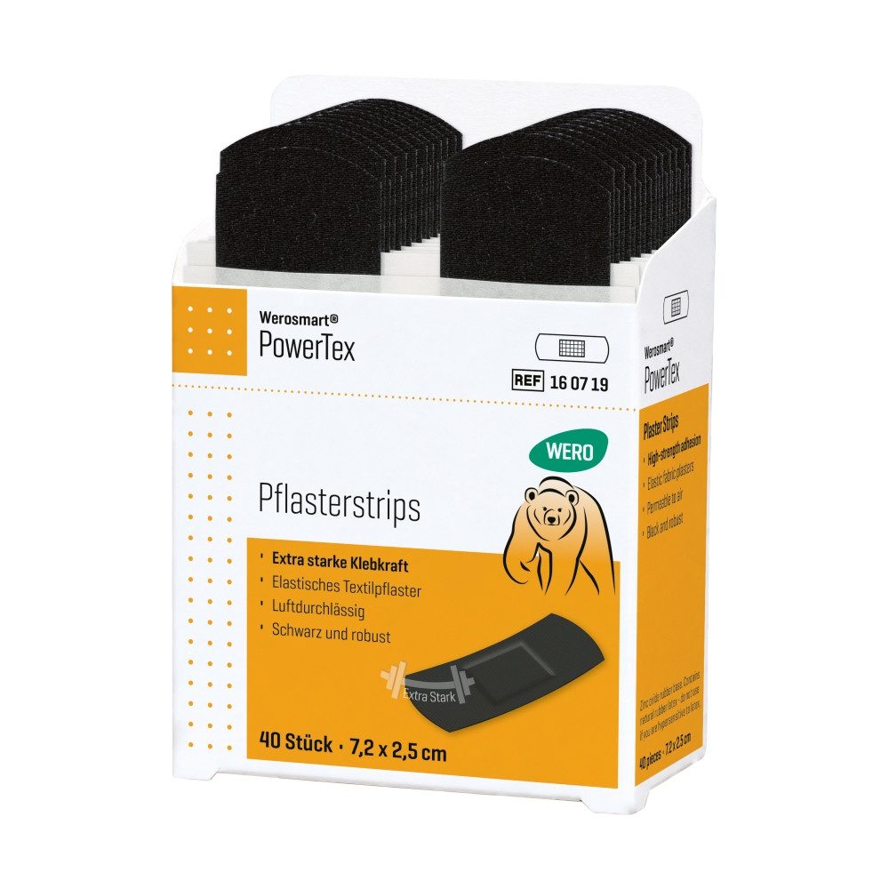 Werosmart® Wundpflaster Werosmart® PowerTex Pflaster (Einsatz, 40 St), Pflasterstrips