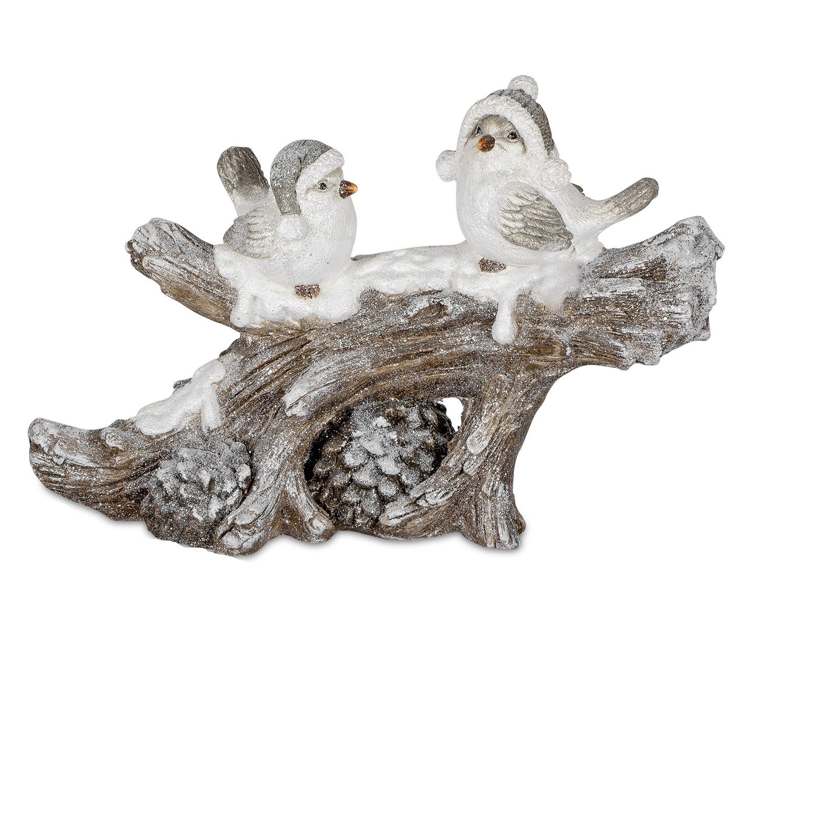 formano Dekofigur Wintervögel auf Zweig Keramik (1 Figurengruppe Vögel)