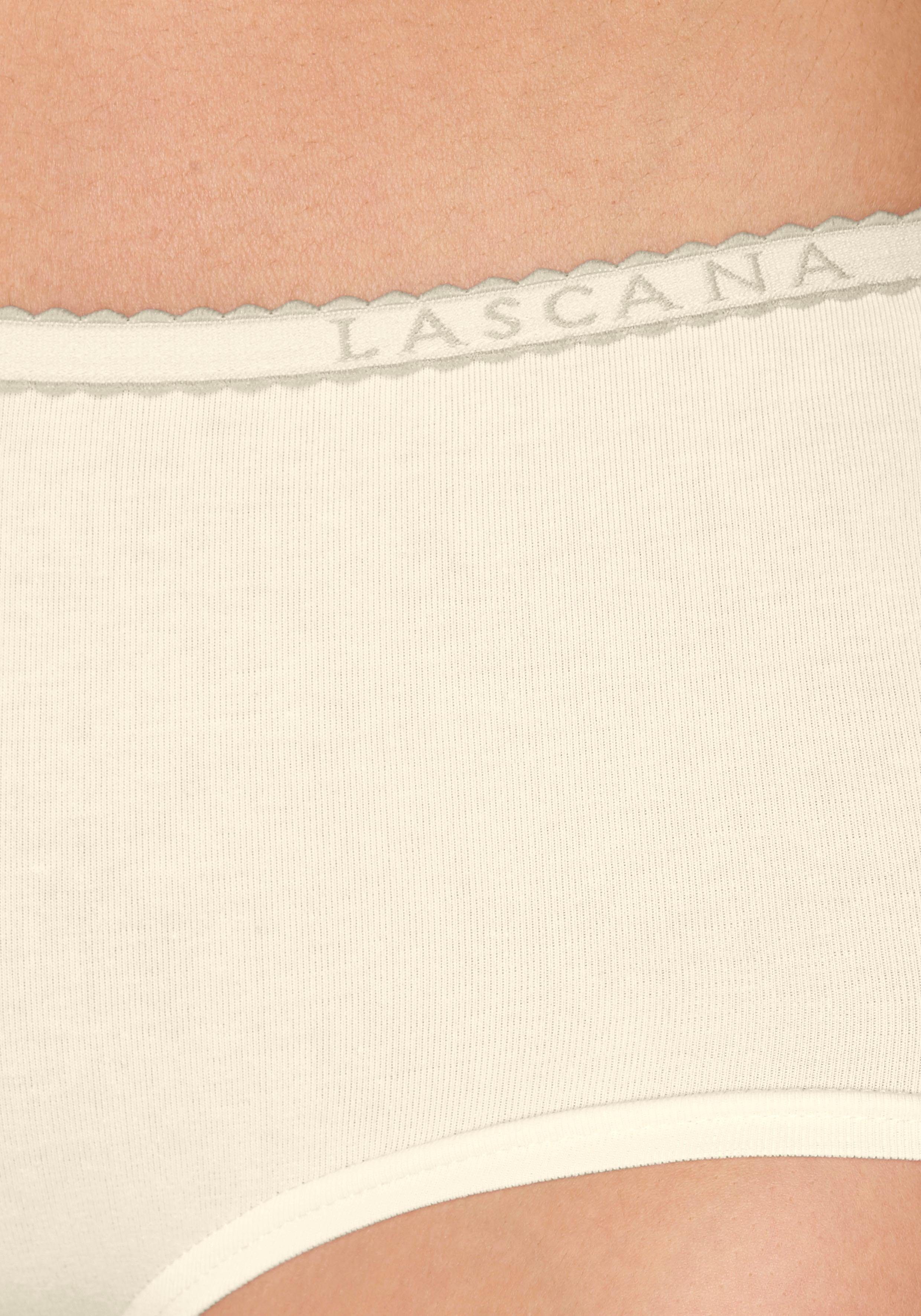 LASCANA Panty (4er-Pack) aus elastischer Baumwoll-Qualität – Bild 4 von 5
