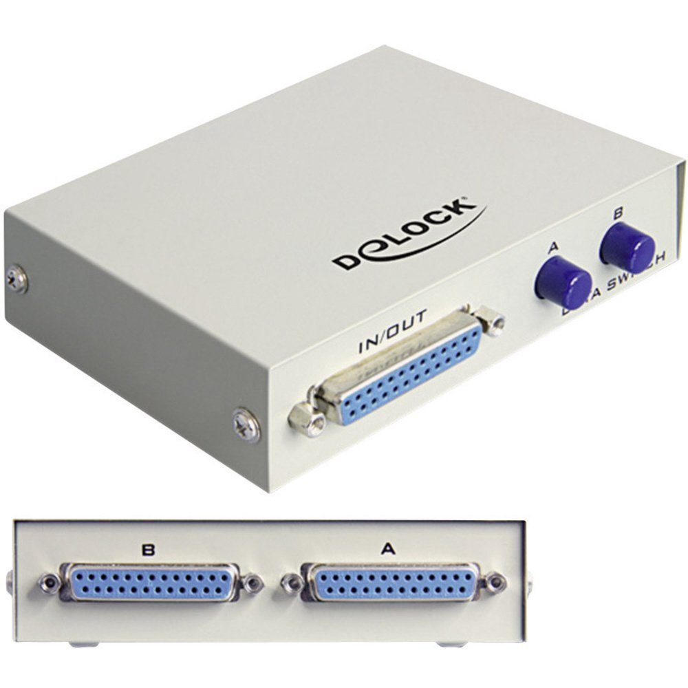 Delock 1982656 2 Port Parallel-Switch Netzwerk-Adapter