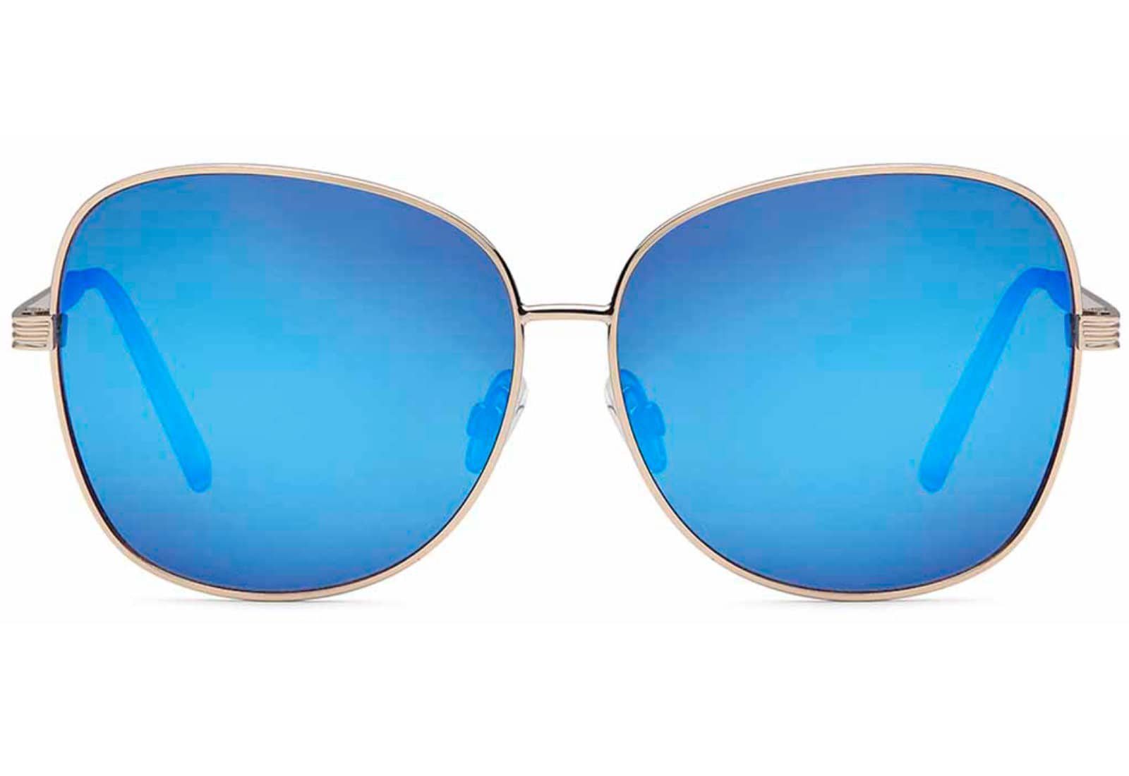 BEZLIT Eyewear Pilotenbrille Herren Piloten mit schwarzen mit Metallrahmen Blau Gold (1-St) Sonnenbrille Linsen