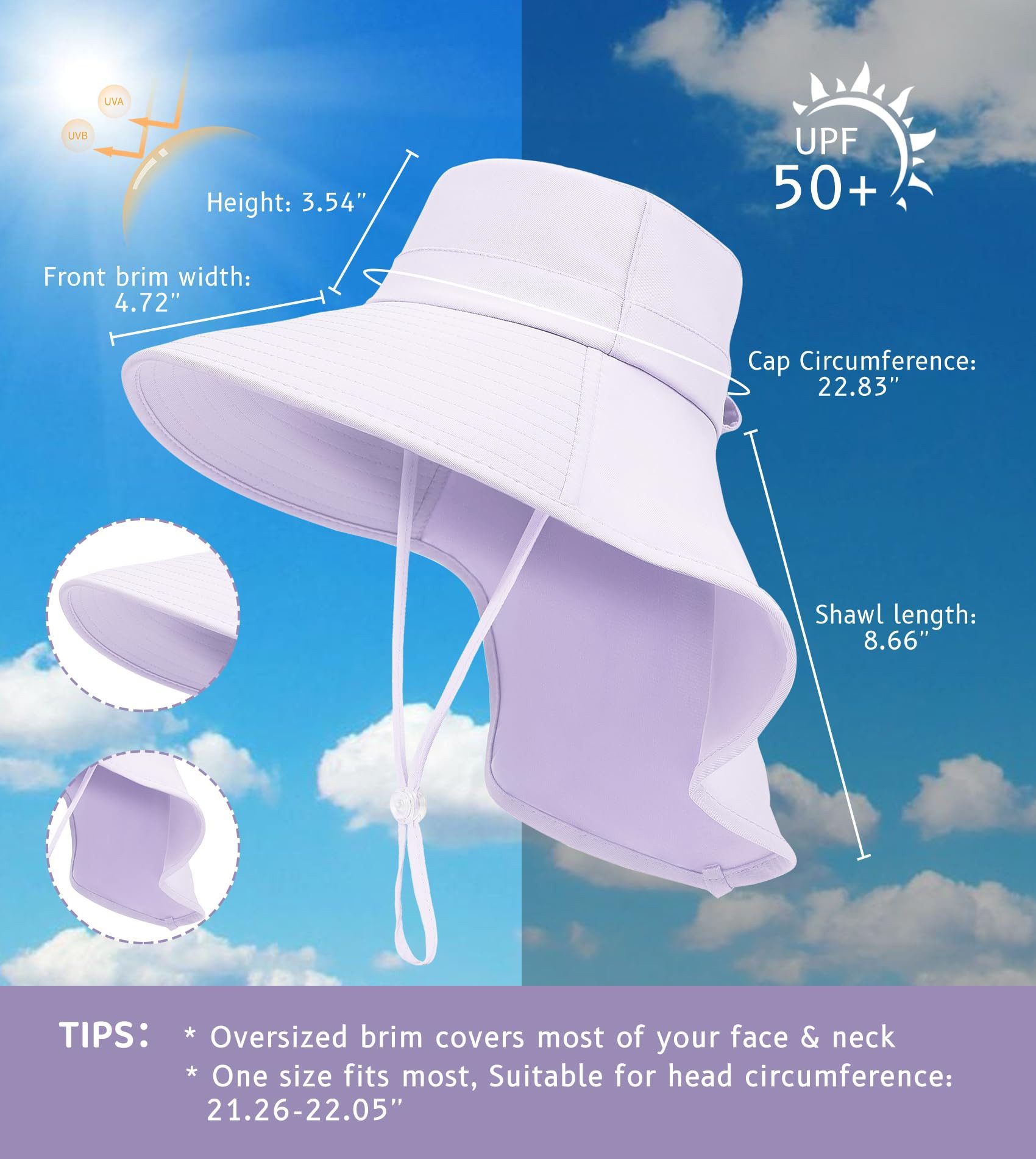 RWEUOQ Sonnenhut Sonnenhut Faltbarer Sonnenhut UV günstig online kaufen