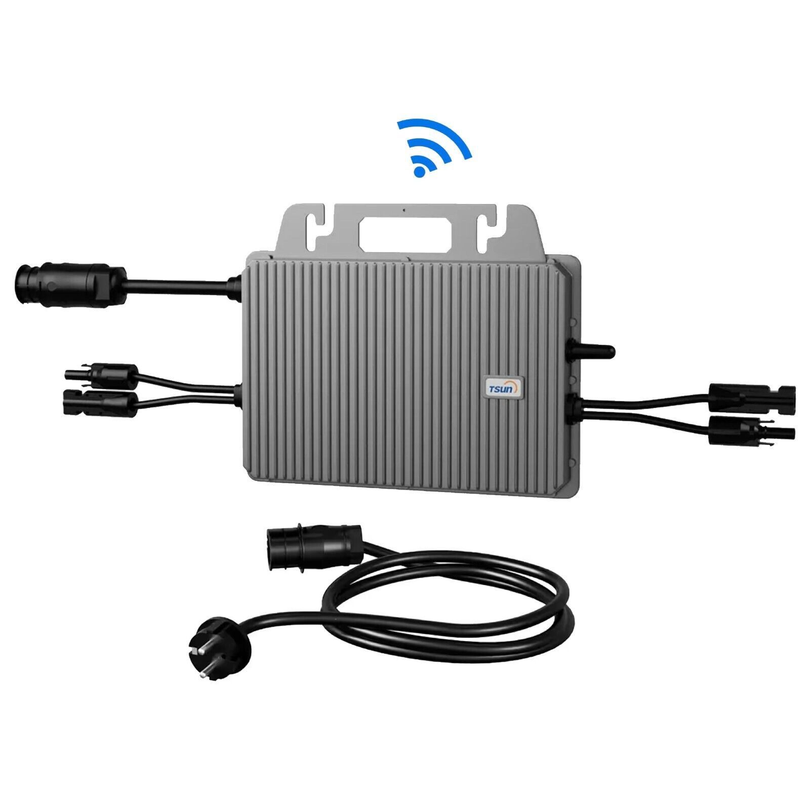 Tsun Balkonkraftwerk 910W Balkonkraftwerke TSUN Microinverter mit/ohne Anker SOLIX E1600, 450 W, Monokristallin, (Set, 2x 455W Solar Module+1 x Tsun 800W Microinverter+0/1 Anker Solix E1600), IP65