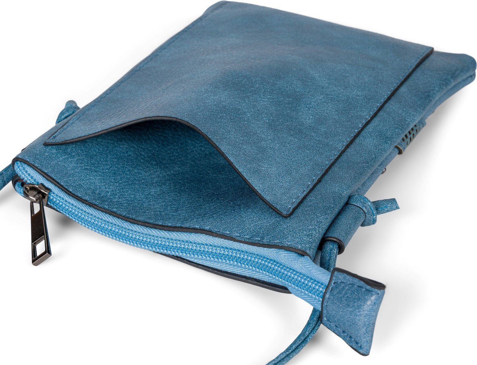 styleBREAKER Mini Bag Mini Umhängetasche ZickZack Cutout Nieten (1-tlg)