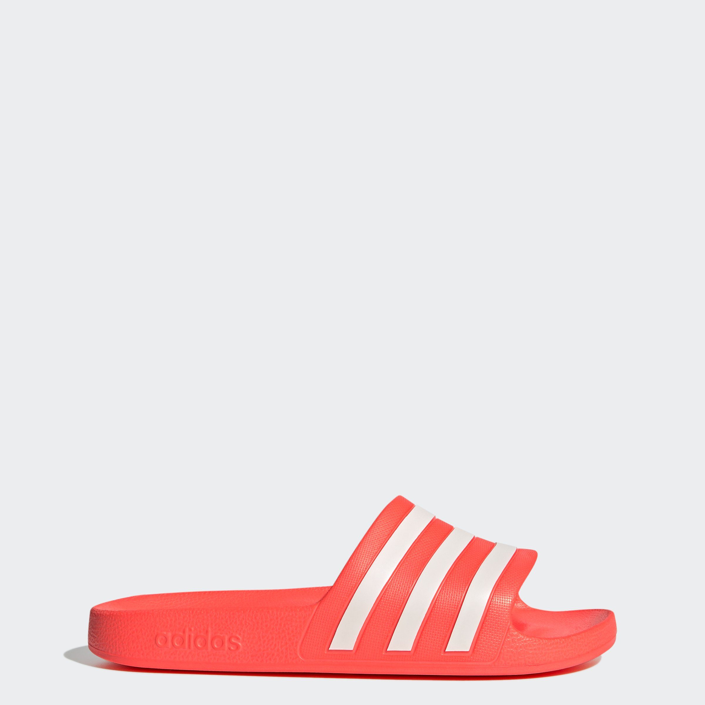 White Badesandale / Solar ADILETTE / Solar Sportswear Red Cloud AQUA Red adidas