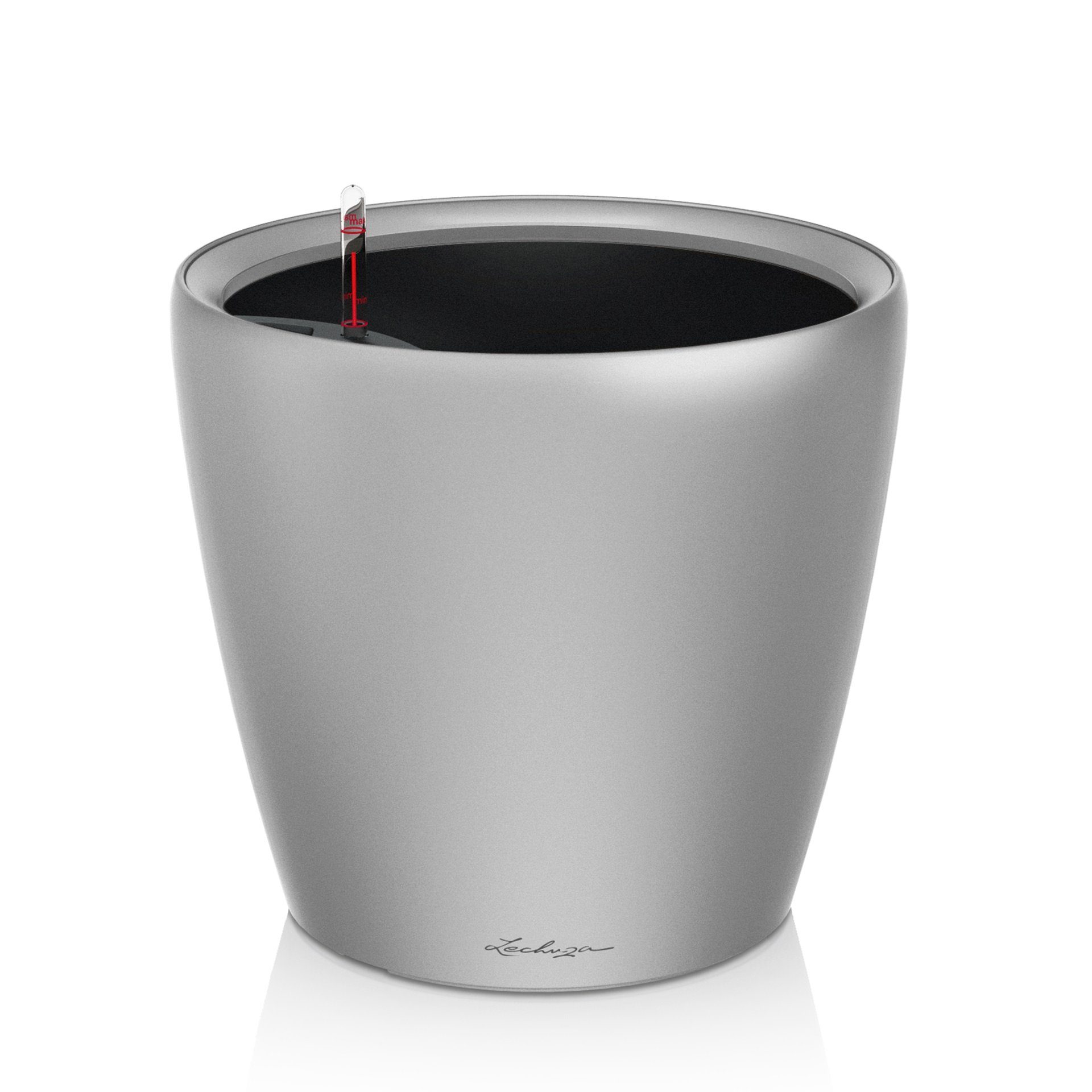 Lechuza® Pflanzkübel Pflanztopf Classico LS 21 silber metallic 16028