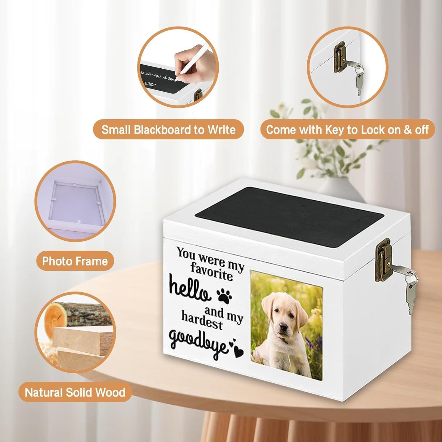 Happy Home Aufbewahrungsbox Haustierurne aus Holz günstig online kaufen