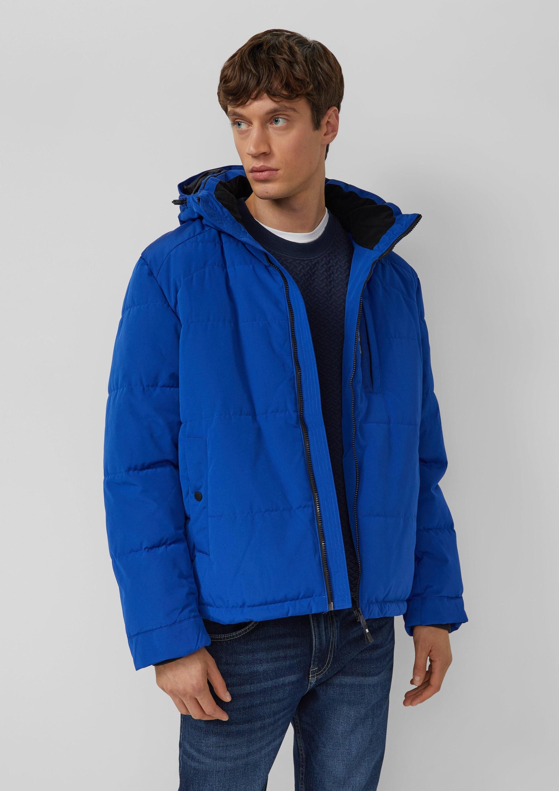 s.Oliver Winterjacke Outdoor-Jacke Wasserabweisende Pufferjacke mit abnehmbarer Kapuze