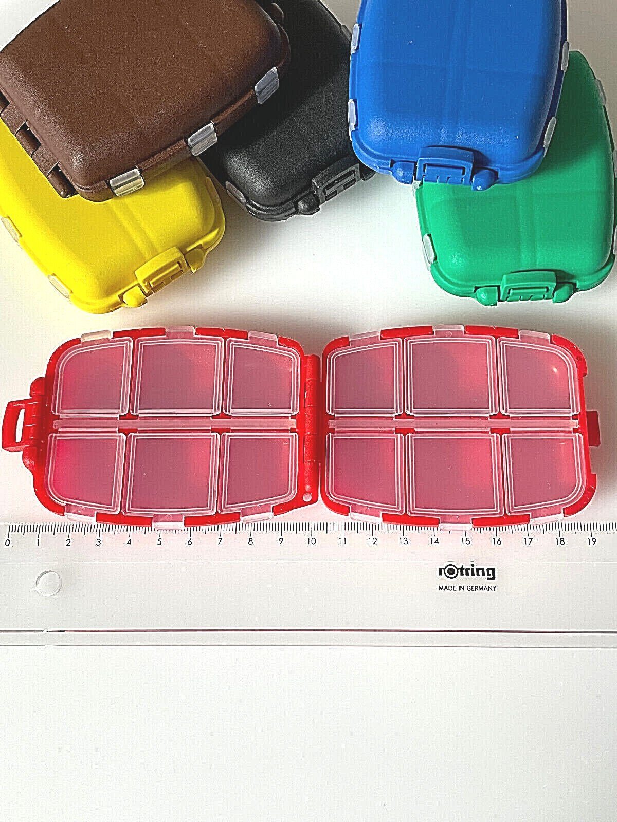 Anplast Angelkoffer Tackle Box 12 - S - Kammerbehälter lose Haken - Wirbel Zubehörbox