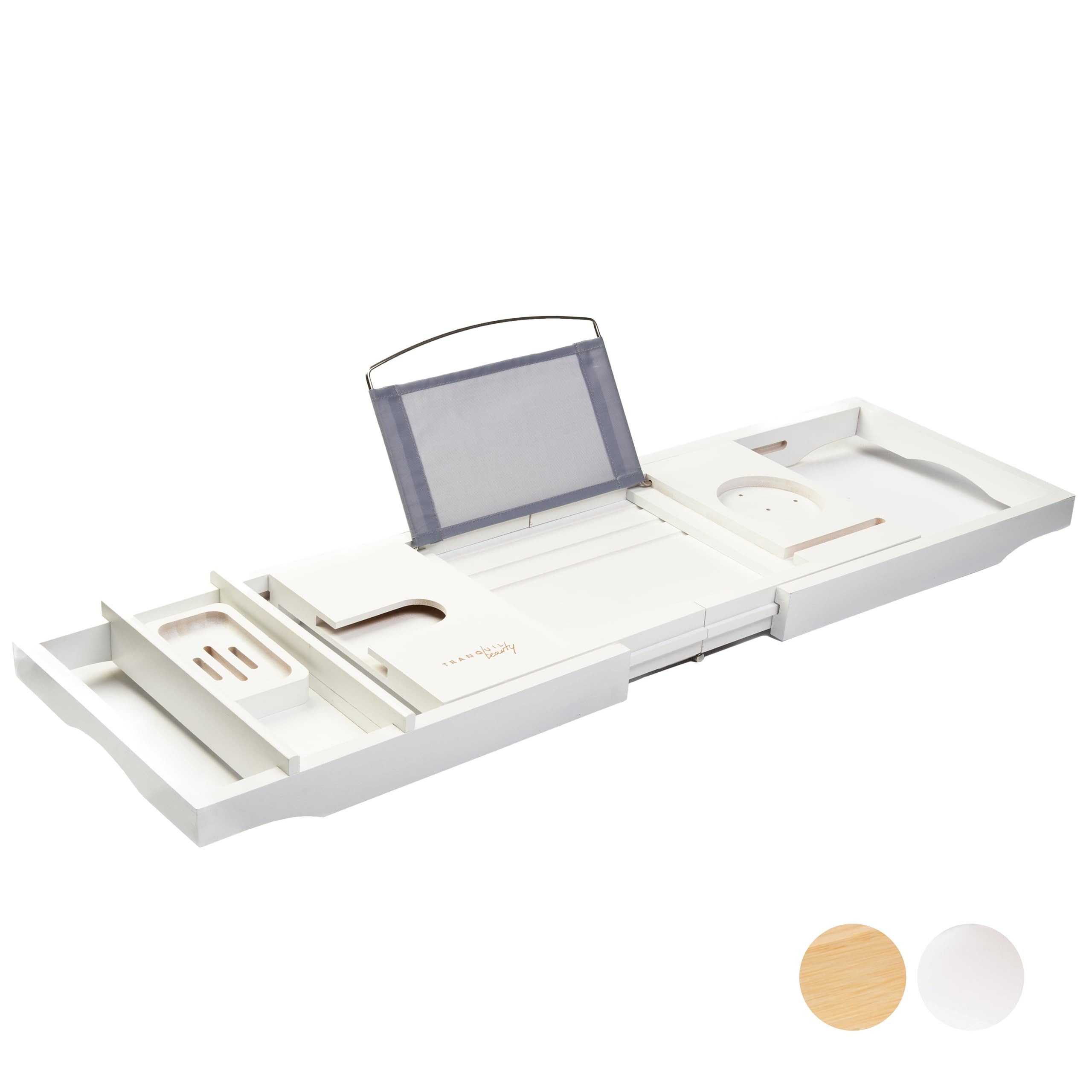 Tranquil Beauty Hutablage Tranquil Beauty Bambus Badewannenablage ausziehbar mit Tablethalter