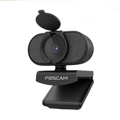 Foscam »FOSCAM W81 8 MP Ultra HD USB-Webkamera mit integriertem Mikrofon und automatischer Rauschunterdrückung für Live-Streaming« Webcam (Plug and Play, Integriertes Mikrofon, Sichtschutzabdeckung)