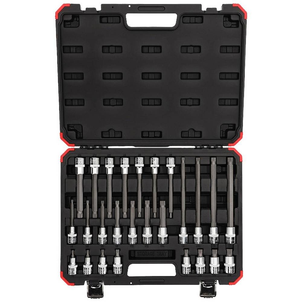 Gedore Red Steckschlüssel Satz Schraubendrehereinsätze 1/2″ XZN 26-teilig 3301574