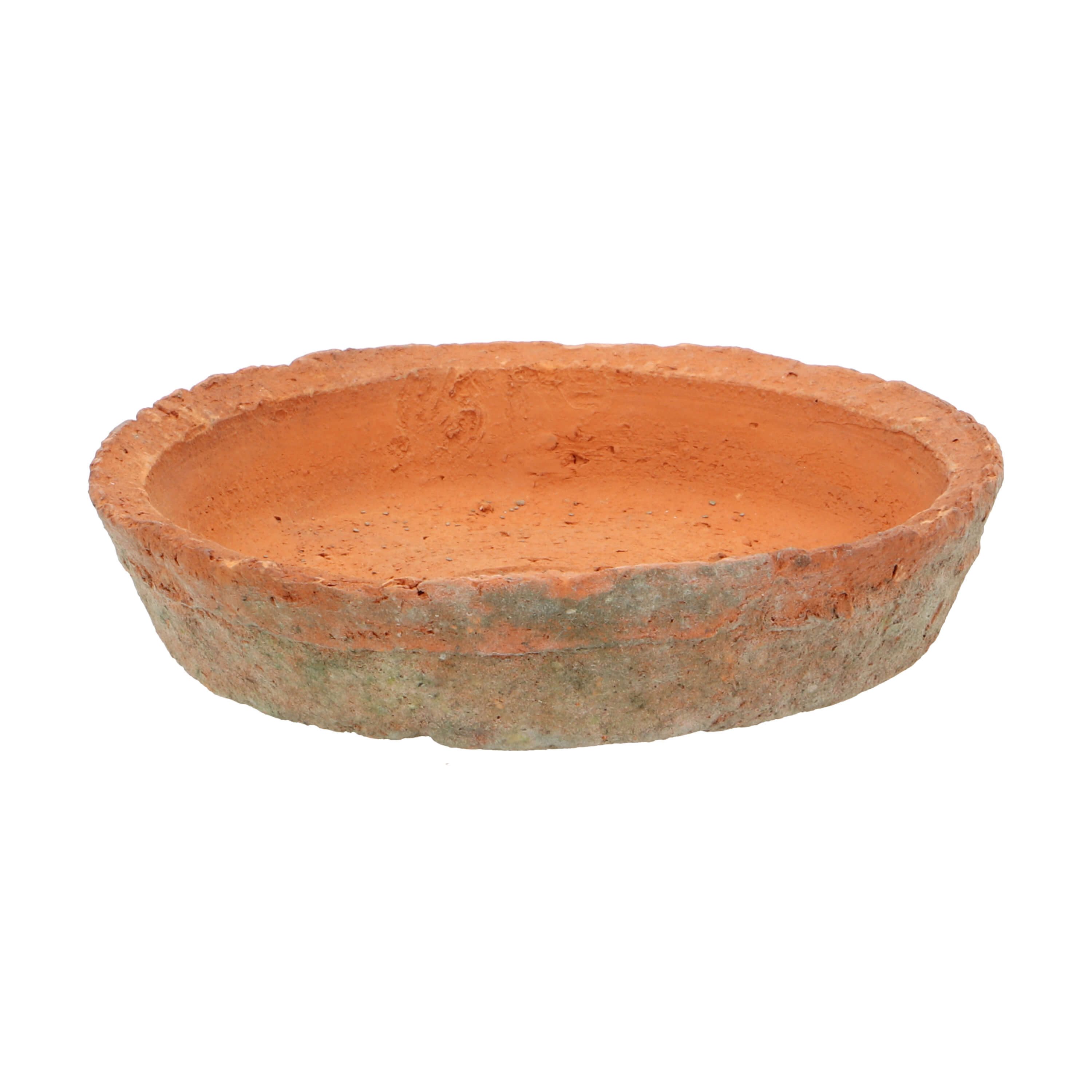 esschert design Übertopf Terracotta Blumentopf Untersetzer rund Ø 12 cm im Landhausstil Natur