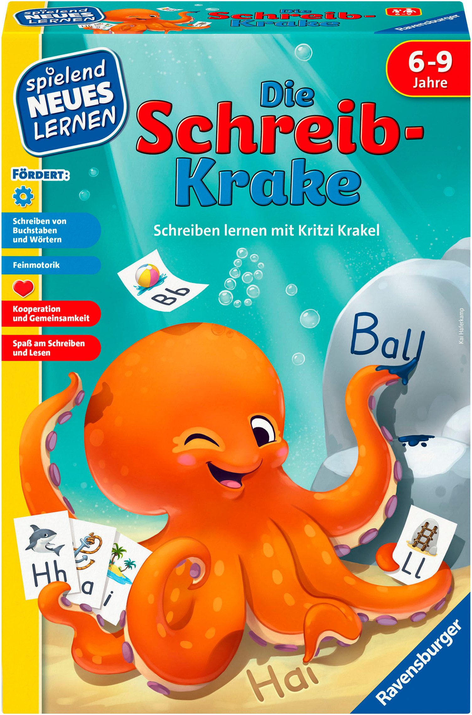 Ravensburger Spiel Die Schreib-Krake, Lernspiel, Made in Europe