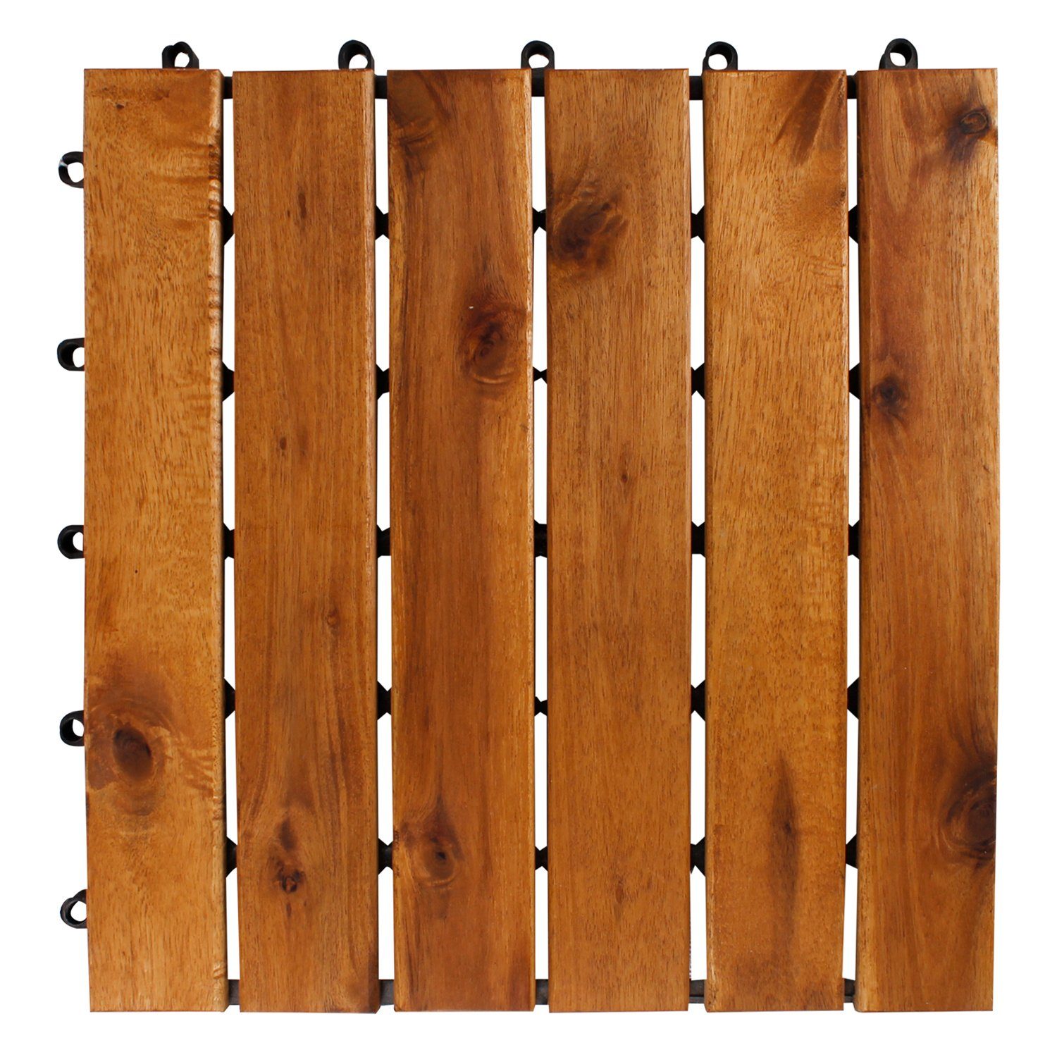 Mojawo Klickfliese Holzfliese Akazienholz FSC®-zertifiziert 30x30 günstig online kaufen