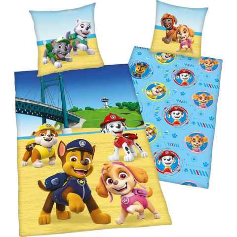 Kinderbettwäsche Paw Patrol, PAW PATROL, Flanell, mit niedlichen Hunden