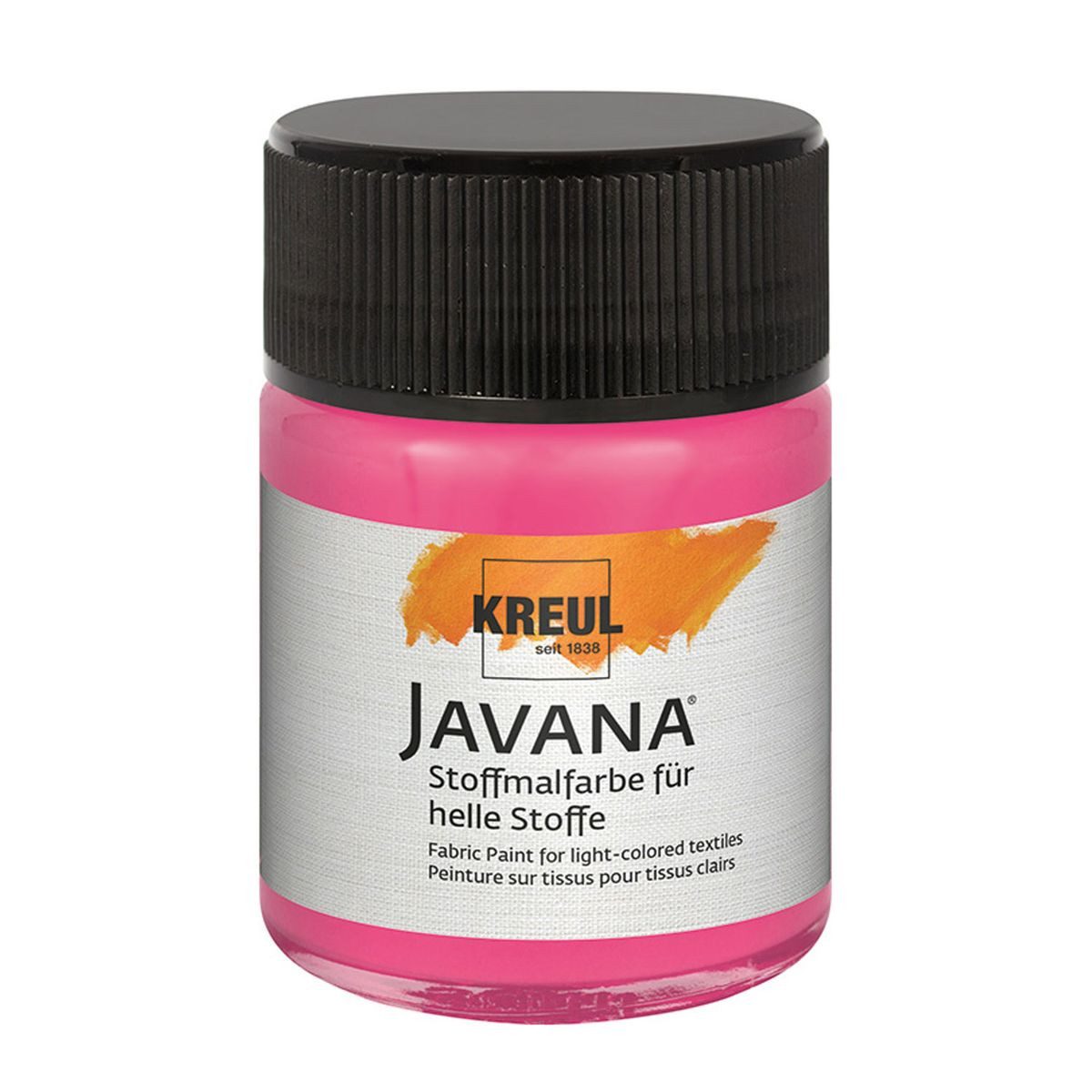 C. KREUL Stoffmalfarbe KREUL Stoffmalfarbe JAVANA pink 50ml Glas