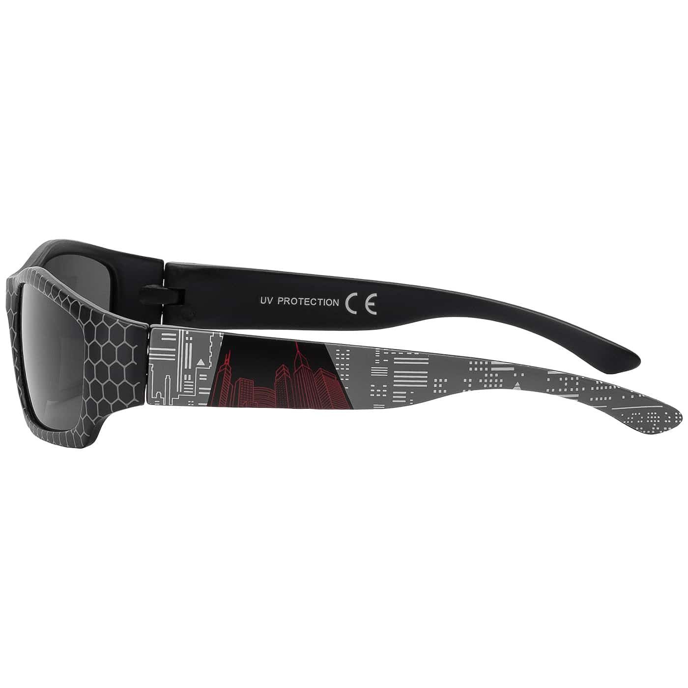 BEZLIT Eyewear Wayfarer Jungen Mädchen Kinder Sonnenbrille mit Motiv (1-St) mit schwarzen Linsen