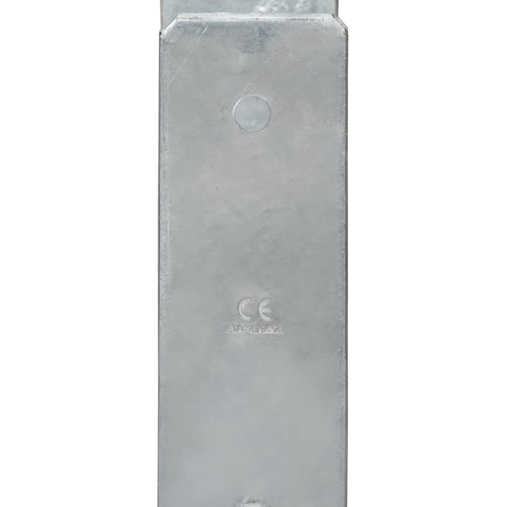 in Feuerverzinkter aus 7x6x60 cm), möbelando Silber Bodenanker 3000408, Stahl (LxBxH: