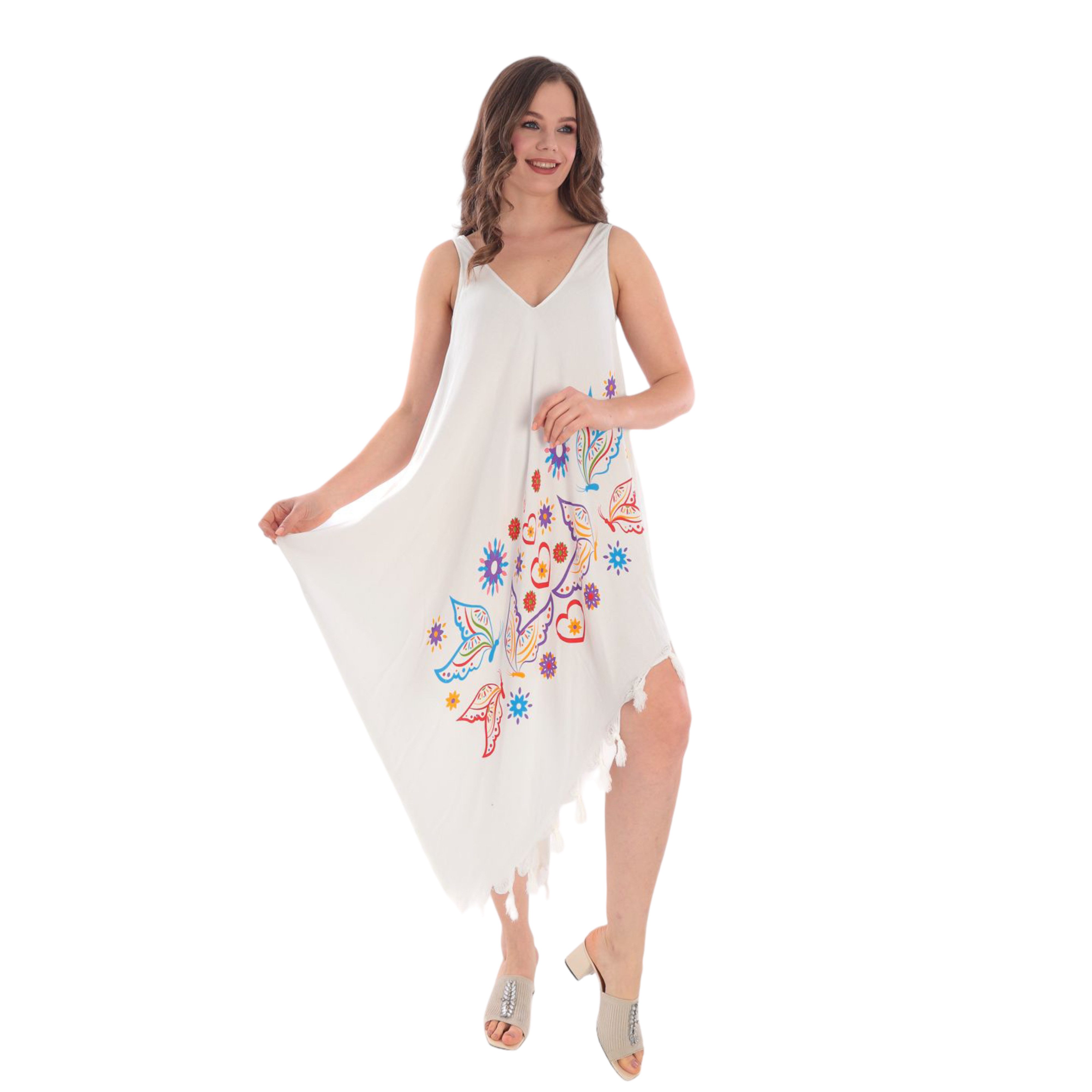herémood Strandkleid Strandkleid Damen Sommerbreeze Komfort und Raffinesse Unisize Leicht