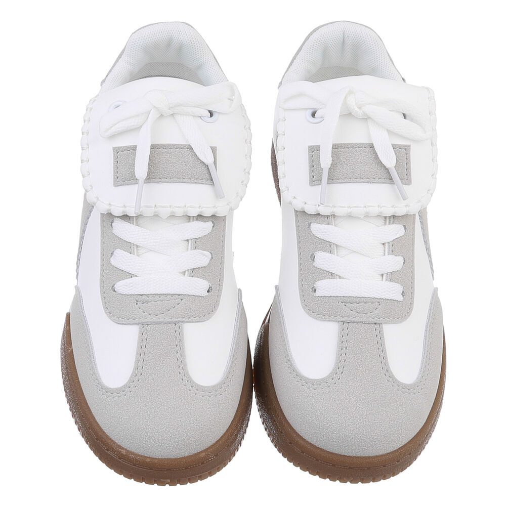 Ital-Design Damen Low-Top Freizeit Sneaker (88828535) Flach Sneakers Low in Weiß – Bild 4 von 5