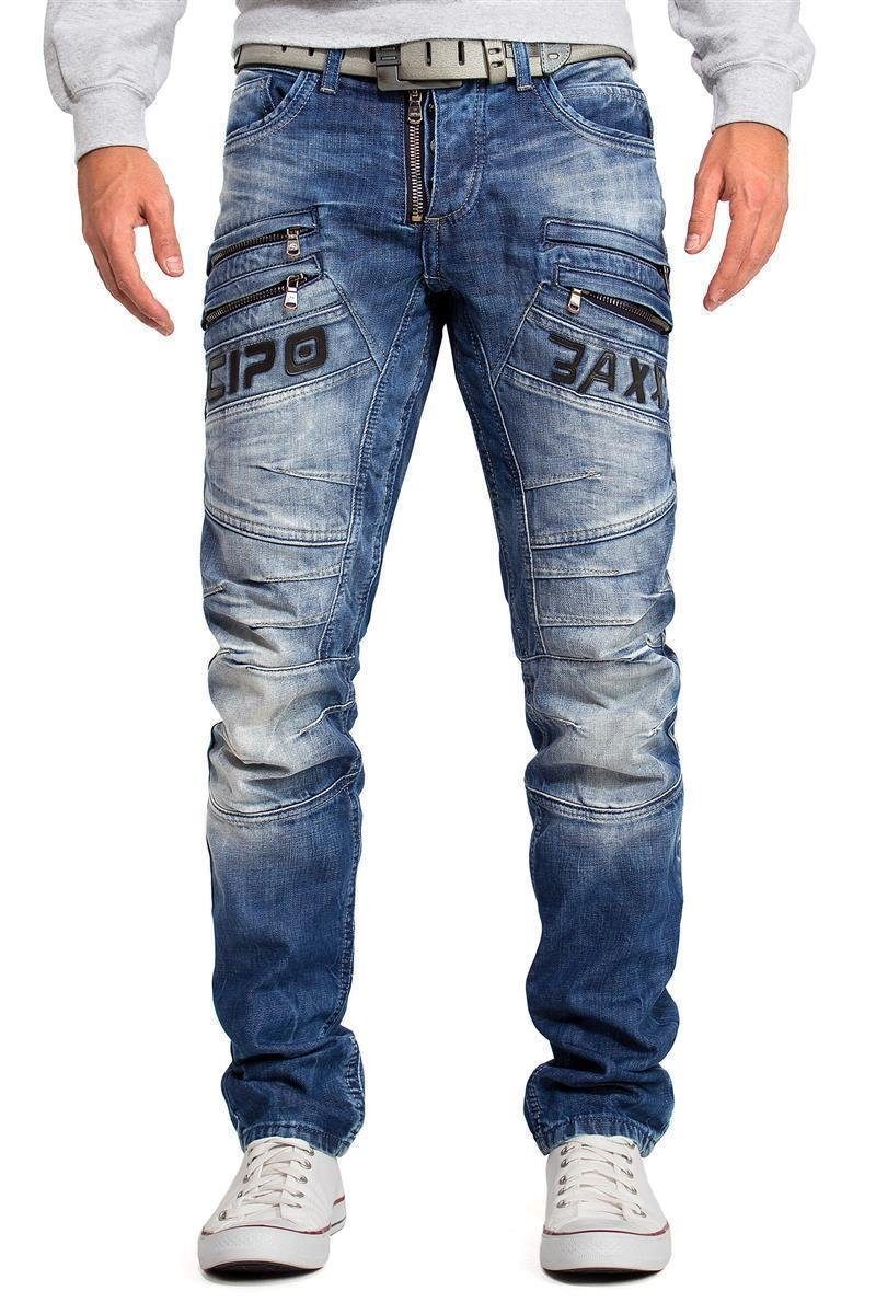 Regular-fit-Jeans Herren Regular Fit Hose Stonewashed BA-CD491