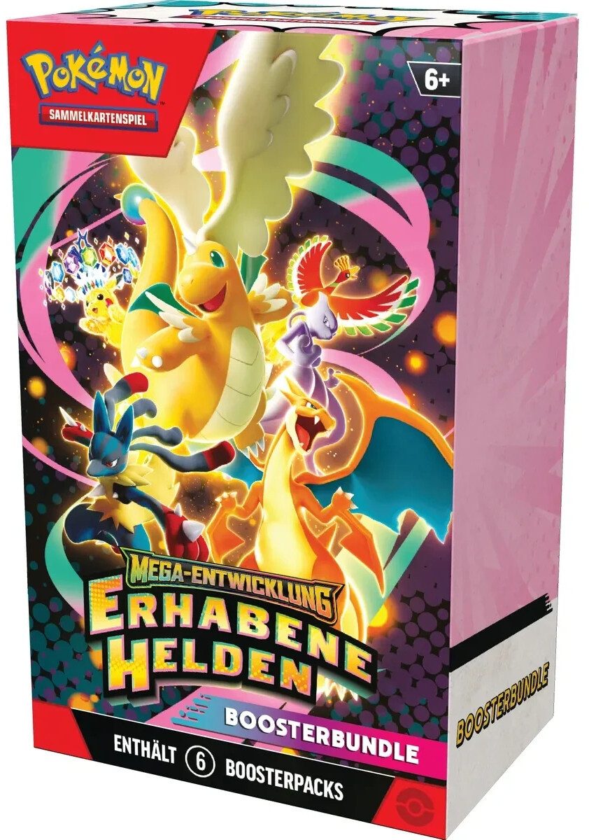 The Pokémon Company Sammelkarte ME02.5 Boosterbundle Erhabene Helden Deutsch