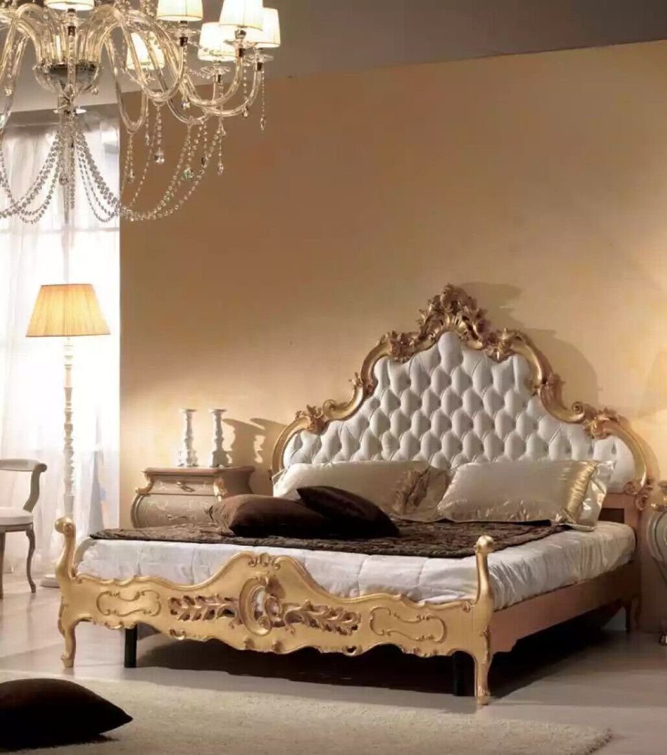 JVmoebel Bett Design Bett Polsterung Chesterfield 180x200 Hotelbetten Luxus (1-tlg., Nur Bett), Made in Italy