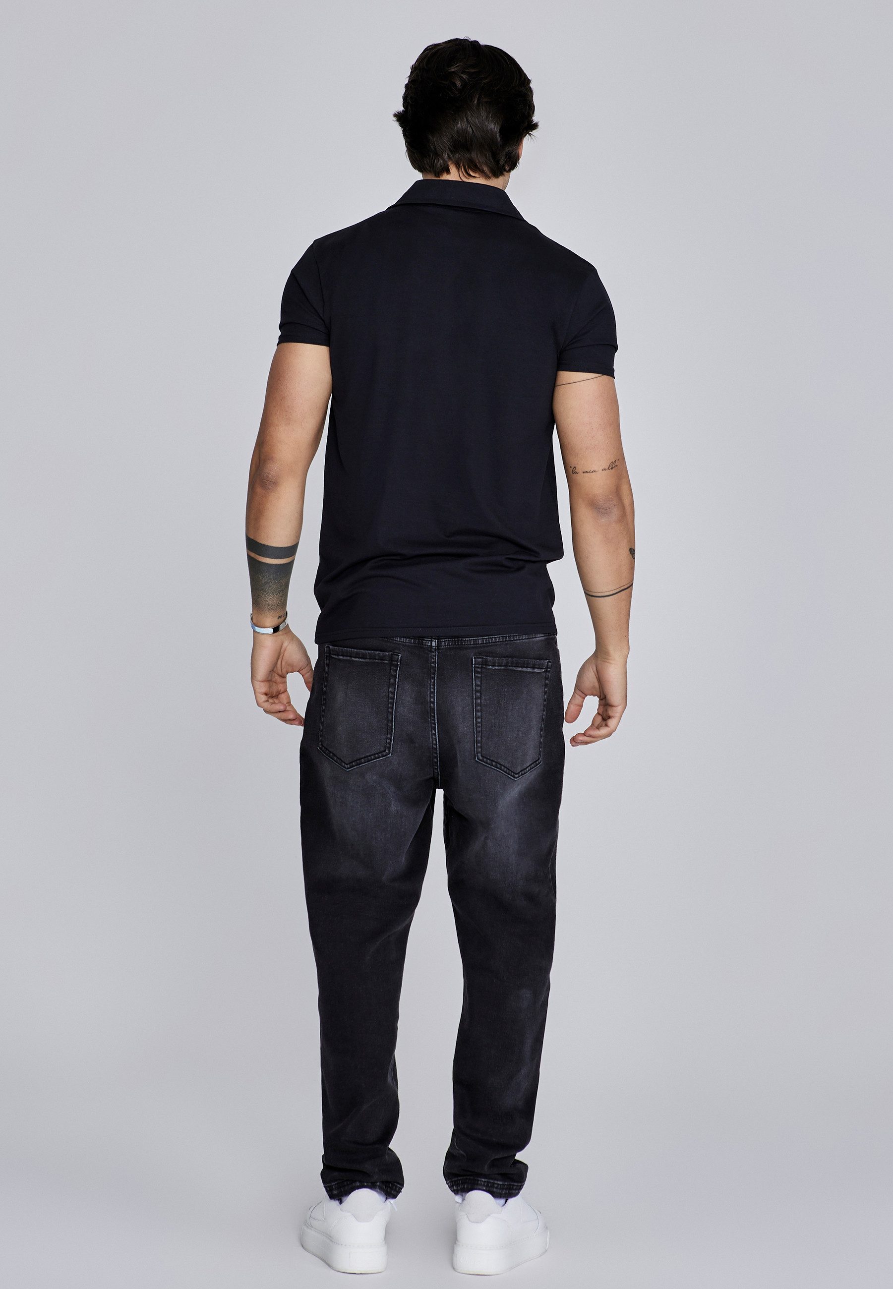 Siksilk T-Shirt SikSilk Herren Revere Polo T-Shirt