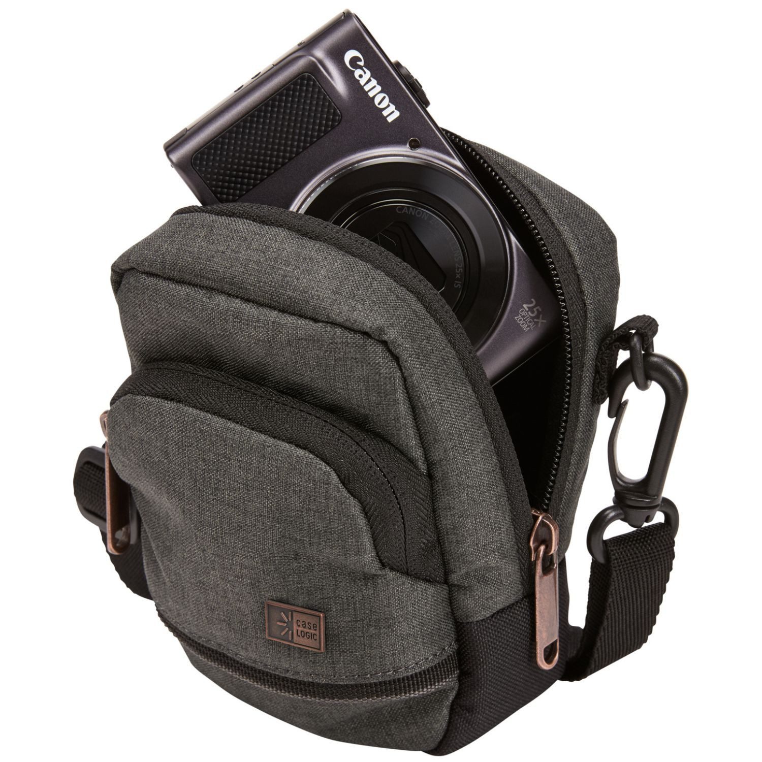 Case Logic Kameratasche Kamera-Tasche Schutz-Hülle Case Cover, Gürtel-Schlaufe Innenfutter kleines Fach für Digital-Kamera etc.