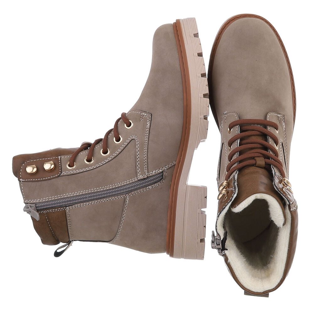 Ital-Design Damen Schnürschuhe Freizeit Stiefelette (87740246) günstig online kaufen