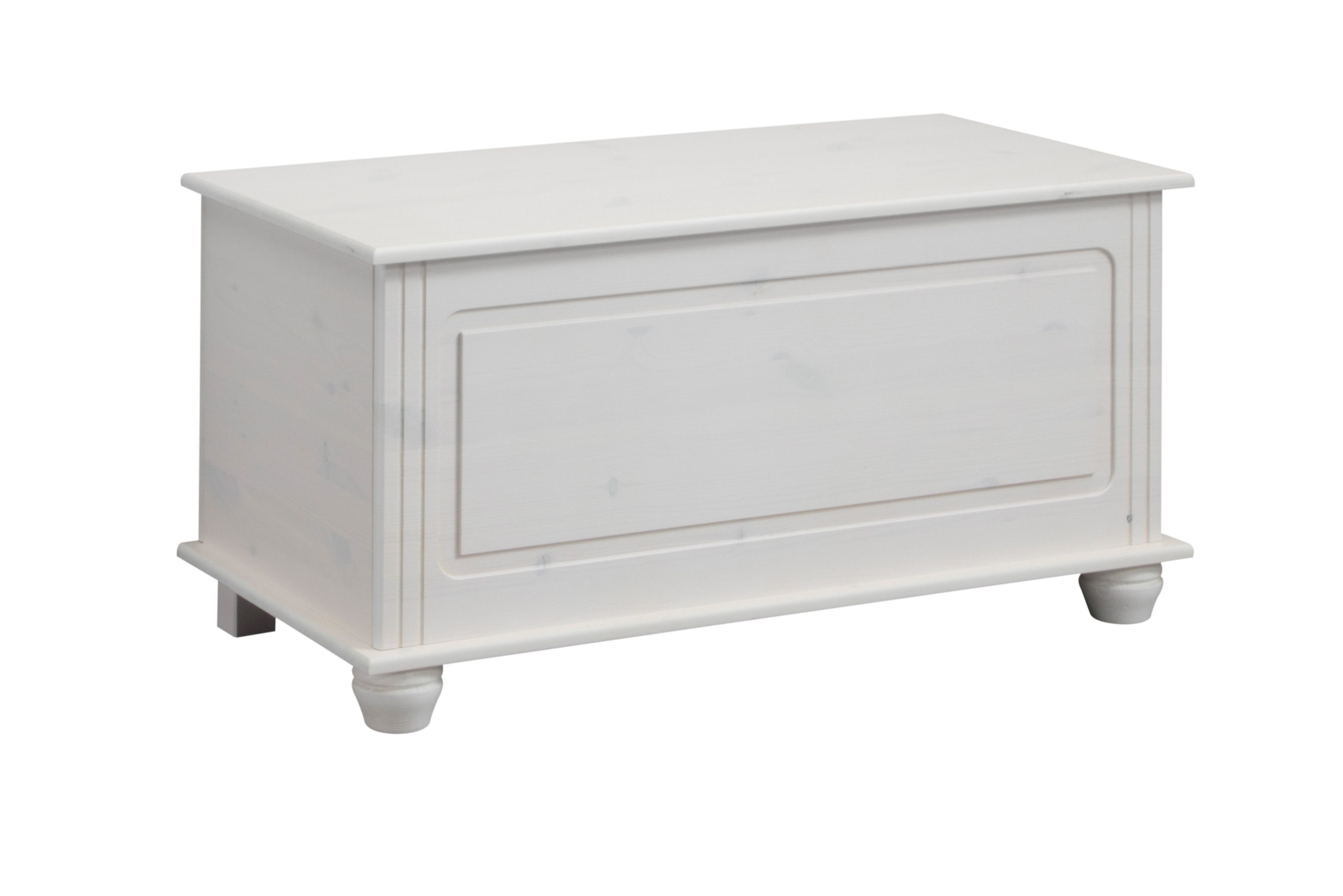 OTTO home Sitztruhe Finca, aus massivem Kiefernholz, 85 x 43 x 45 cm, mit praktischem Stauraum