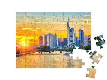 puzzleYOU Puzzle Frankfurt am Main, Deutschland, 48 Puzzleteile, puzzleYOU-Kollektionen Frankfurt, Deutsche Städte, Deutsche Großstädte