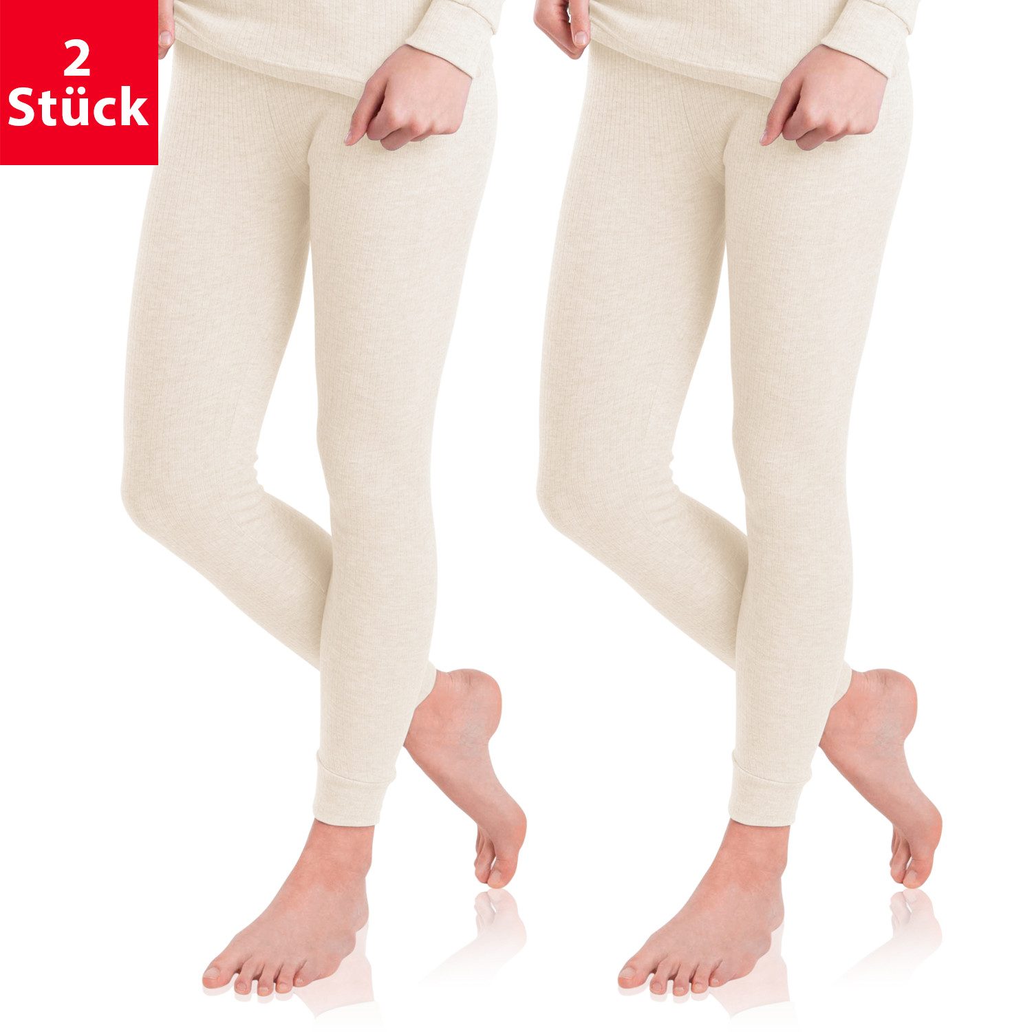 celodoro Thermounterhose 2er Pack Damen Ski- & Thermohose - Lange Winter Unterhose