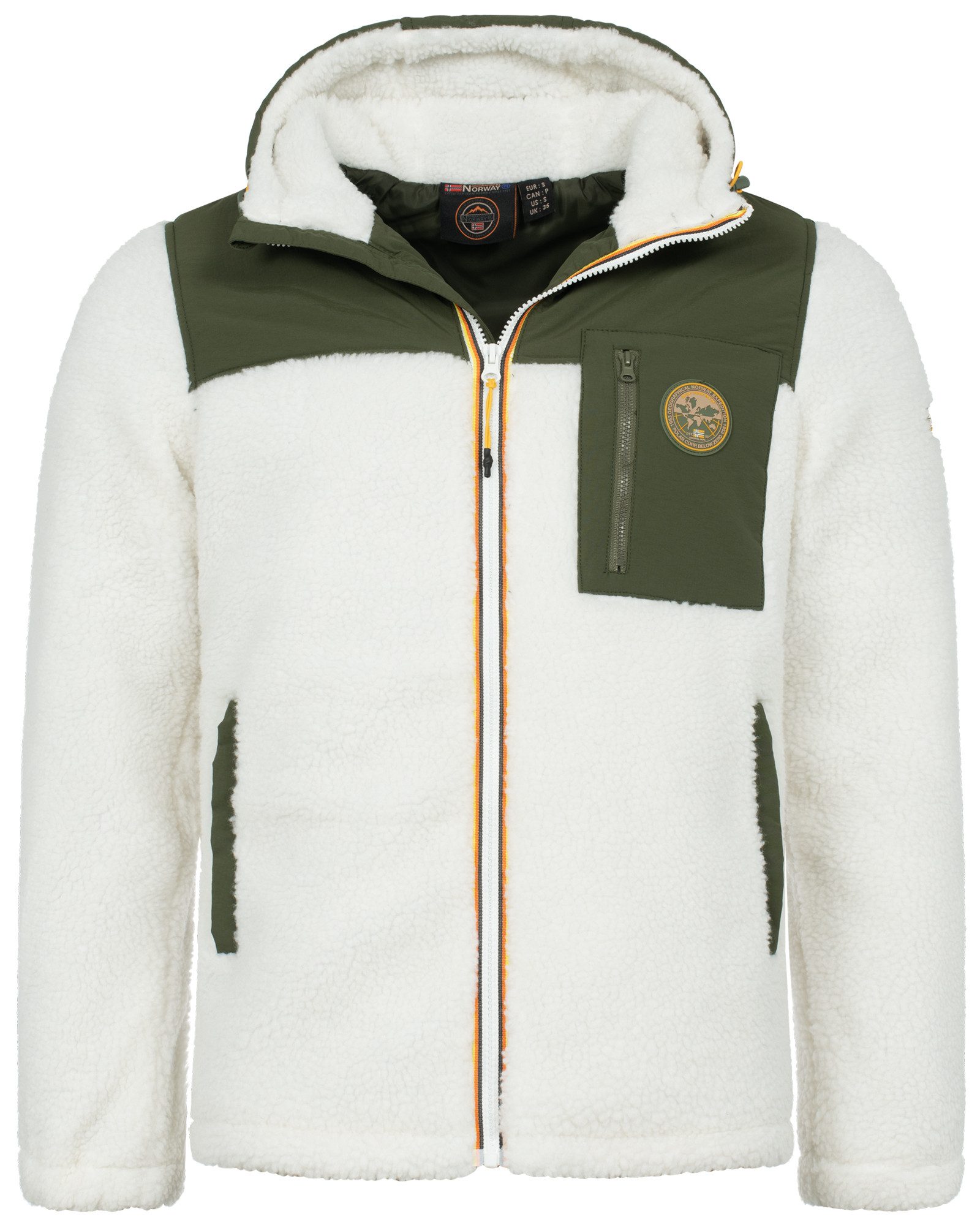 Geographical Norway Fleecejacke Herren Winter Jacke Herren Teddyfleece Outdoor funktional, weich