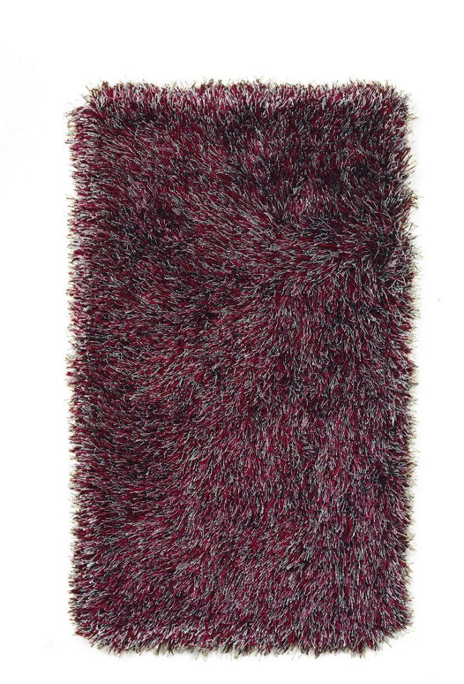 Peyer Syntex Teppich Teppich modern Design, rot, Rechteckig, Höhe: 60 mm, Shaggy Hochflor Langflor