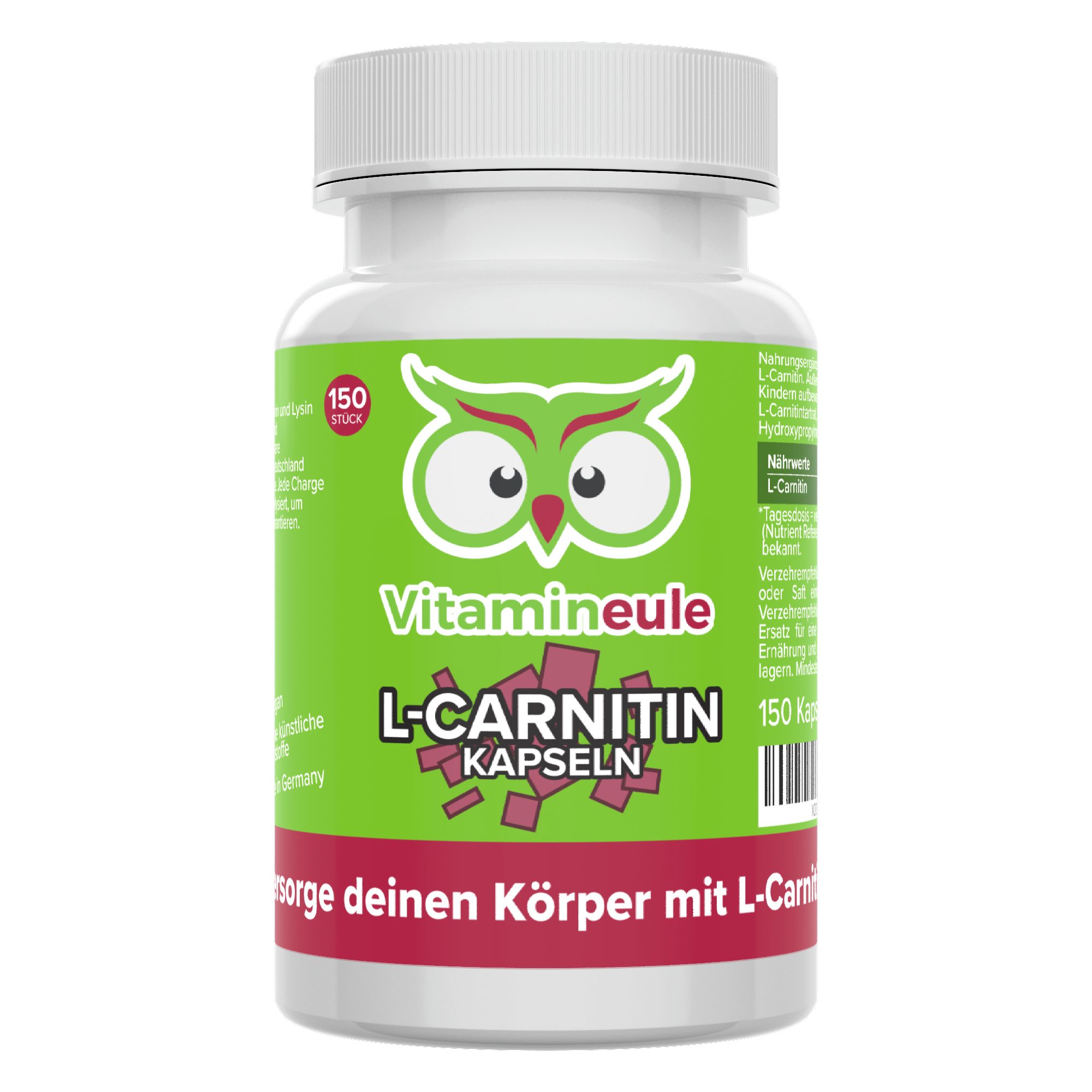 L-Carnitin Kapseln - 500 mg L-Carnitin - Kapsel