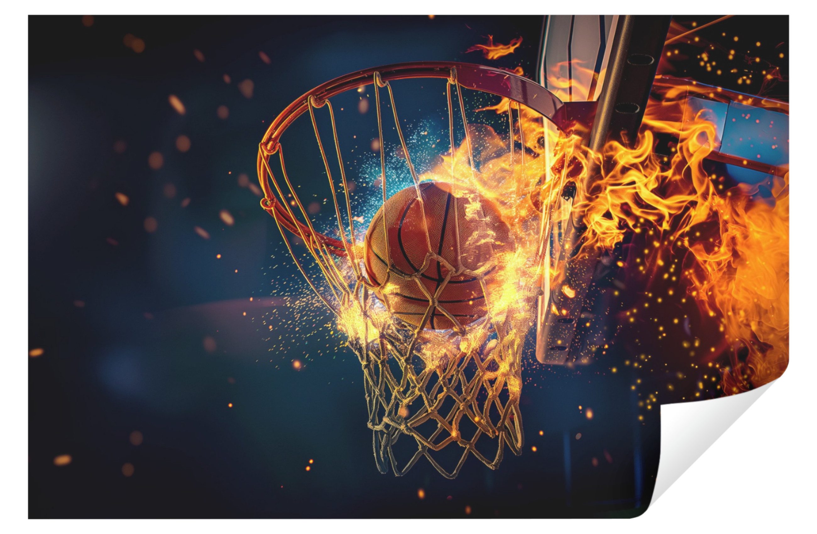 Wallarena Fototapete Kinderzimmer Jungen Basketball Abstrakt günstig online kaufen