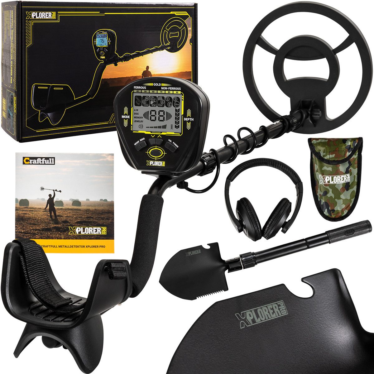 Craftfull Metalldetektor inkl. Transporttasche, Metalldetektor, Kopfhörer & günstig online kaufen
