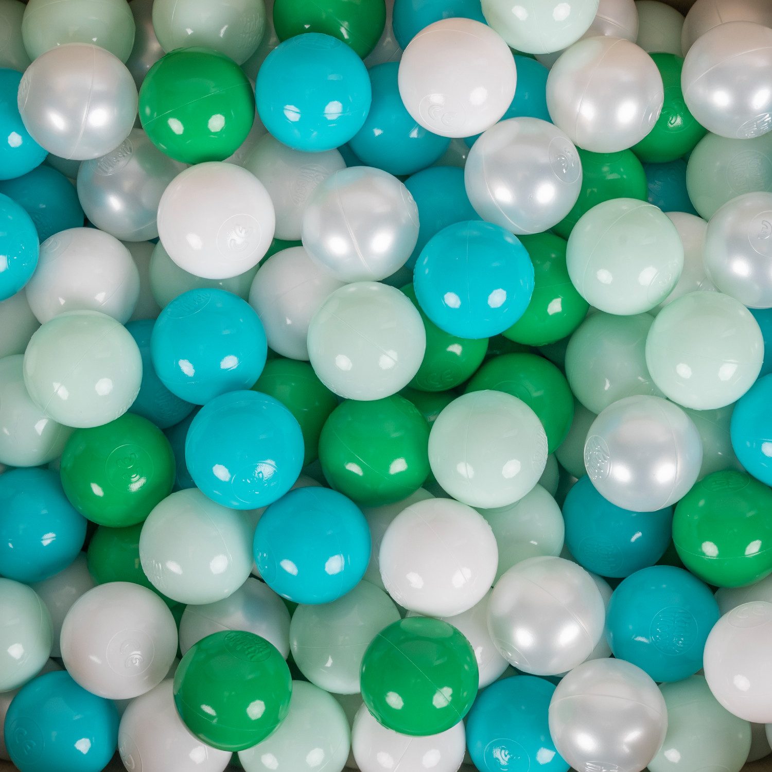 KiddyMoon Bällebad-Bälle ZK6 (Baby Plastikbälle Spielbälle), Made in Europe