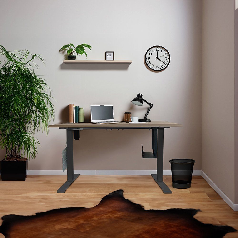 HOME DELUXE Schreibtisch Höhenverstellbarer Schreibtisch elektrisch LUMINA günstig online kaufen