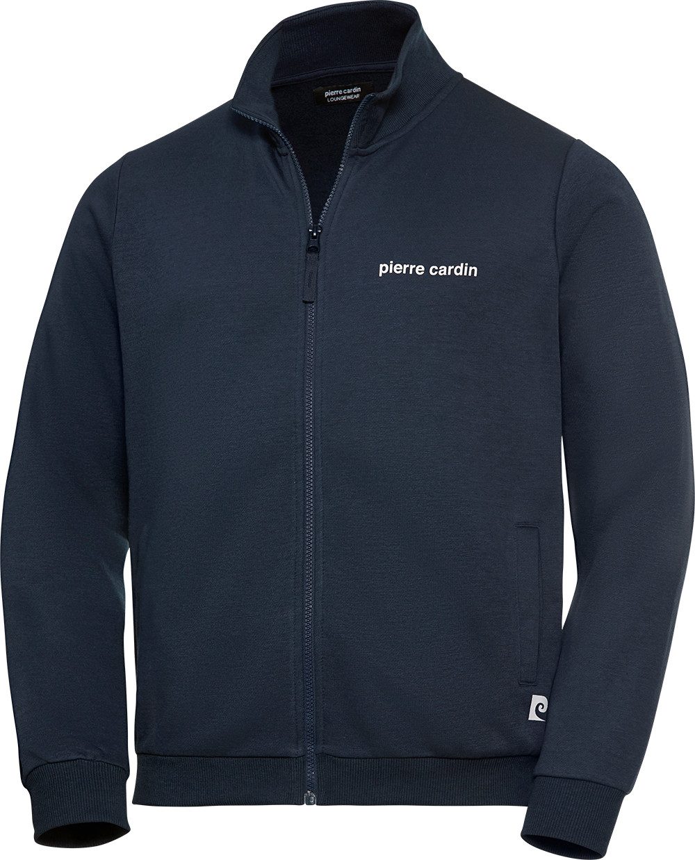 Pierre Cardin Sweatjacke Zeitloser Freizeit-Klassiker aus hochwertigem Material-Mix