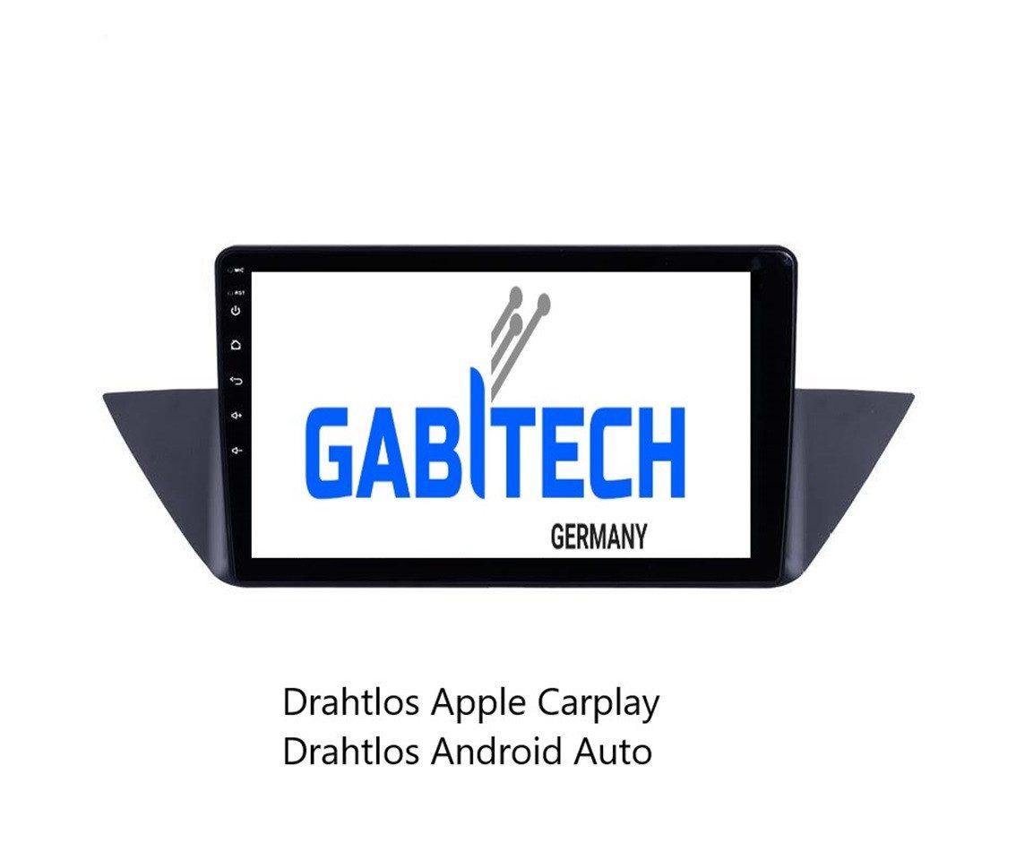 GABITECH 10" Android 13 Autoradio GPS Navi Carplay für BMW X1 E84 2009-2012. Autoradio (FM / AM-Radio, RDS, DAB+ Optional, Drahtlos Carplay und Android Auto 4GB RAm 64GB ROM Qualcomm)