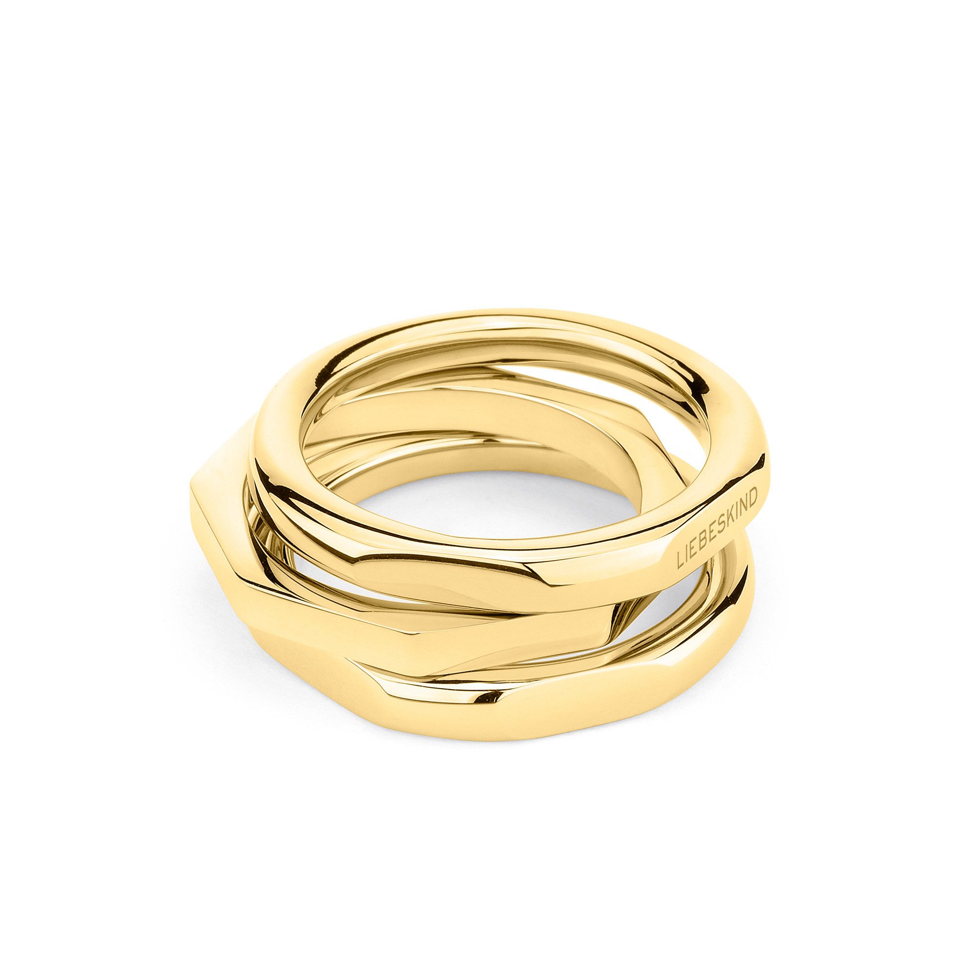 Liebeskind Berlin Ring-Set Schmuck Geschenk Edelstahl Ring Urban Chic (Set, 3-tlg)