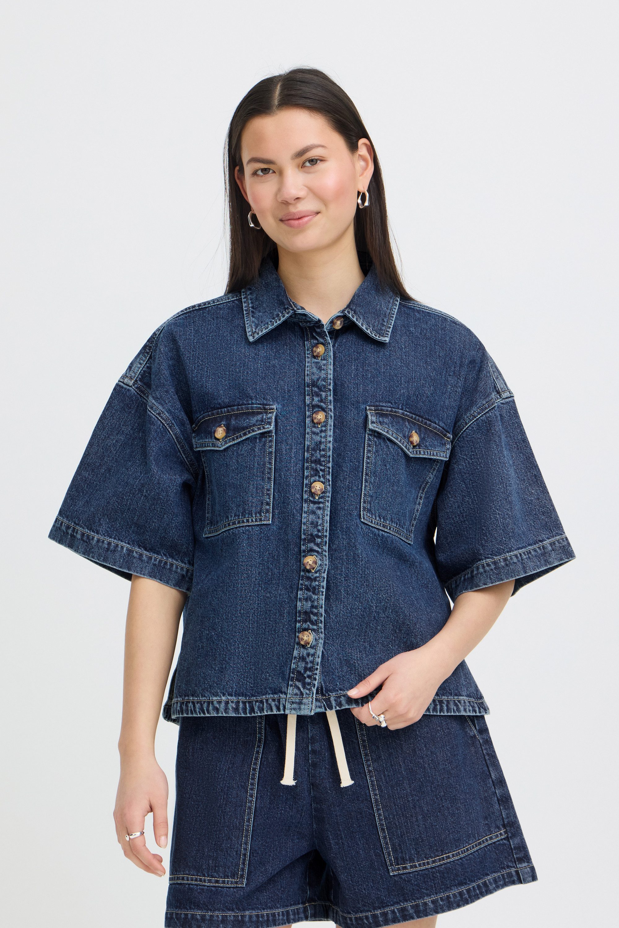 ICHI Jeanshemd Jeanshemd IHKAMINA