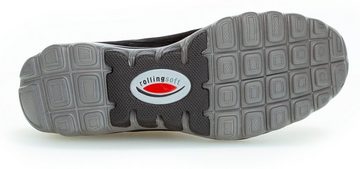 Gabor Rollingsoft Keilsneaker mit Logoschriftzug an der Ferse, Freizeitschuh, Halbschuh, Schnürschuh